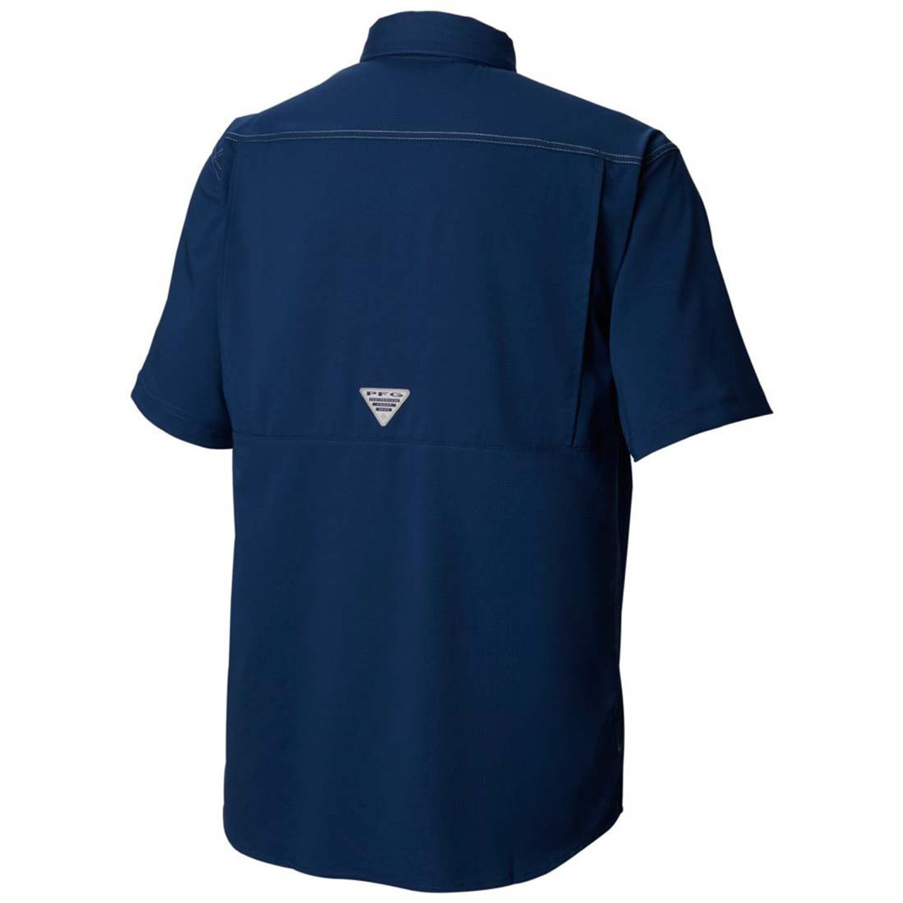 Columbia PFG Mens Blue Omni Shade Short Sleeve Vented Outdoor Fishing Shirt  2XL