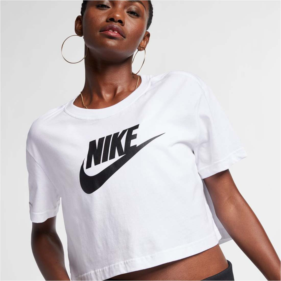 nike just do it cropped t shirt