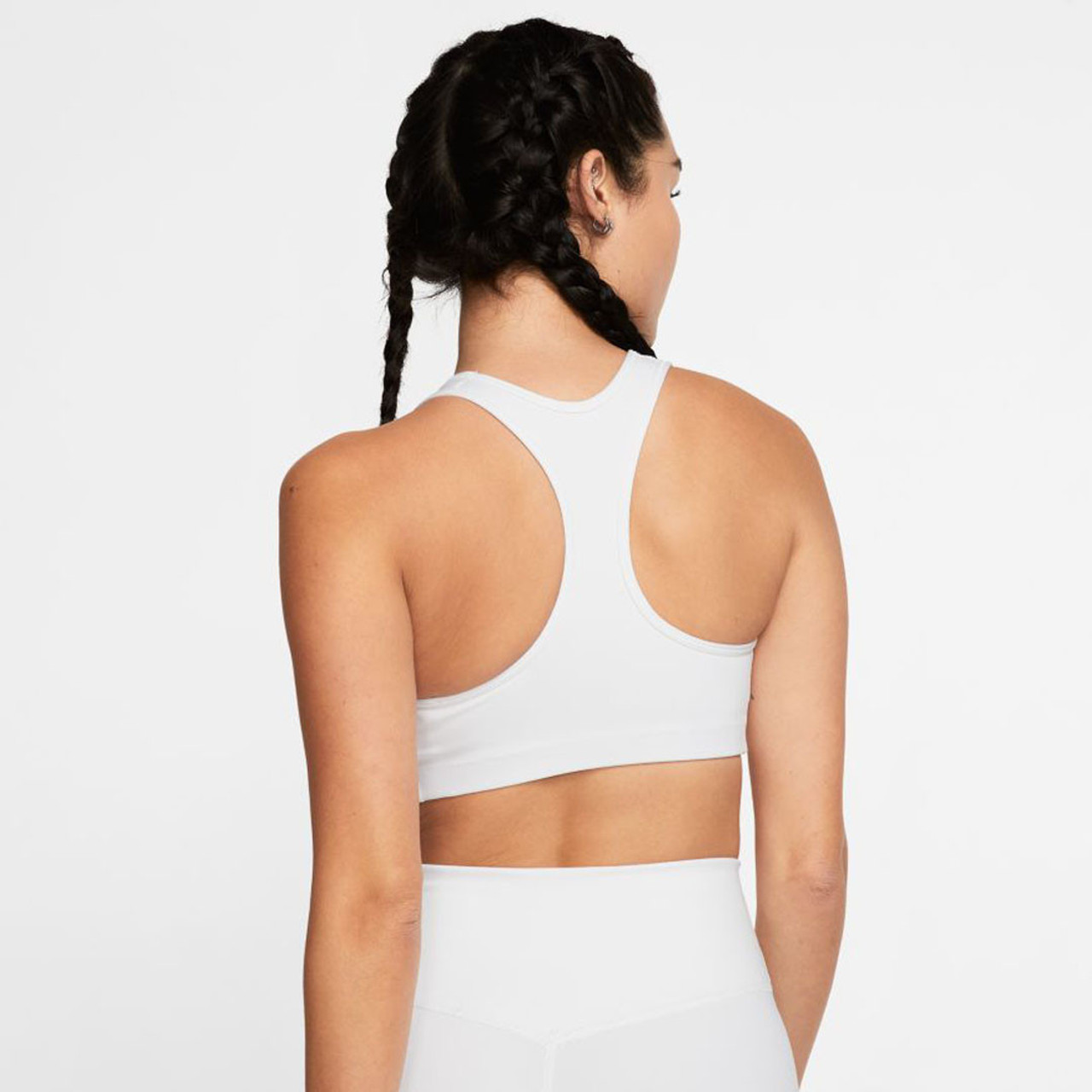 Nike Women's Swoosh Light Support Non-Padded Sports Bra in White