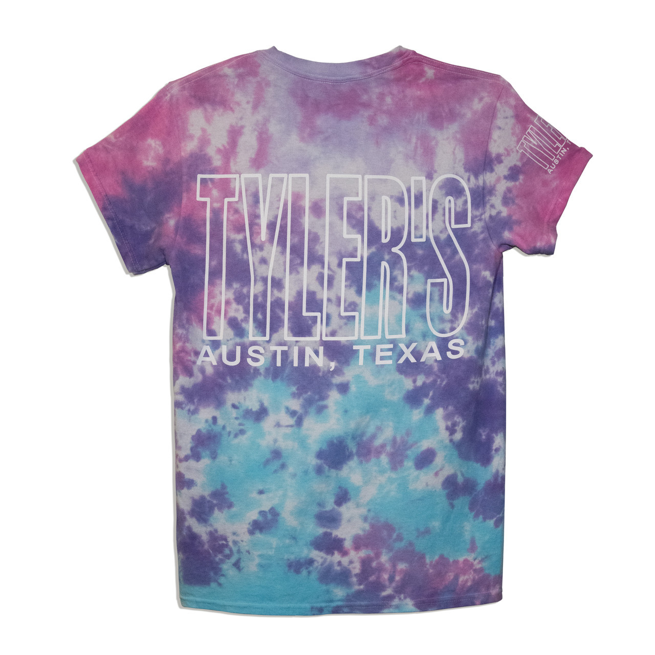 TYLER'S Cotton Candy Tie Dye Outline Tee | TYLER'S