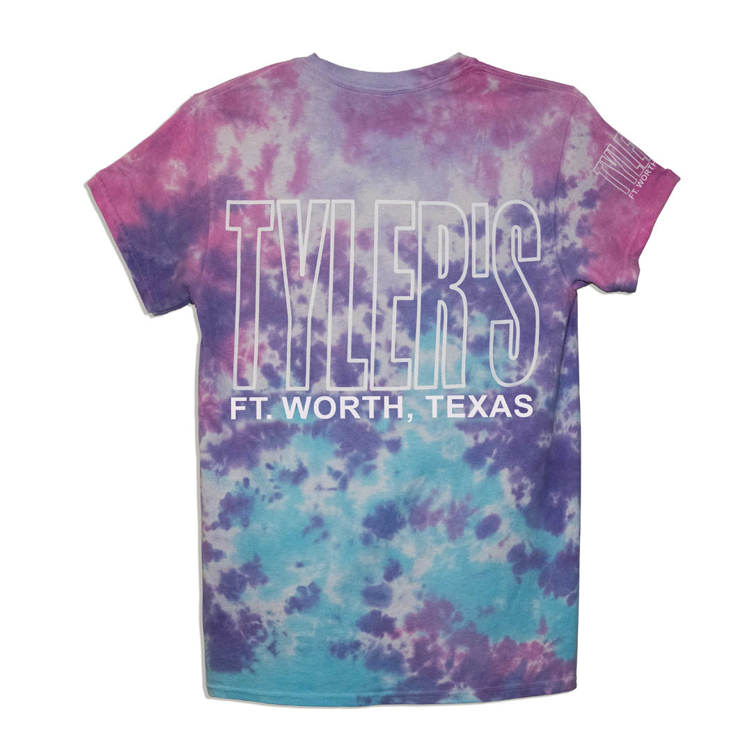TYLER'S Cotton Candy Tie Dye Outline Tee | TYLER'S