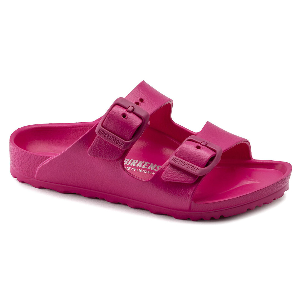 purple birkenstock sandals