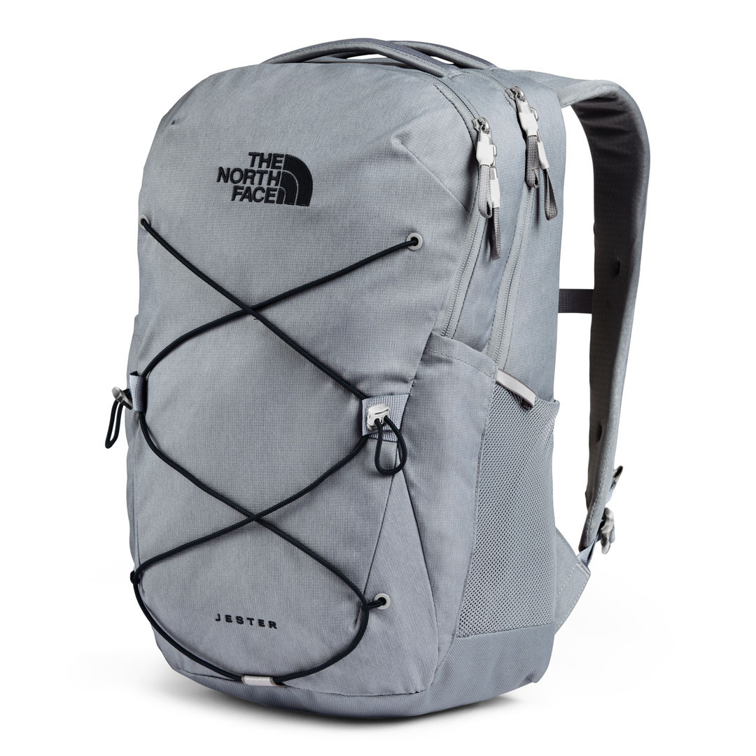 north face backpack jester grey The – Current Style Style 3 – The padded 15 laptop sleeve helps protect laptops from bumps and falls The North Face Jester Pro