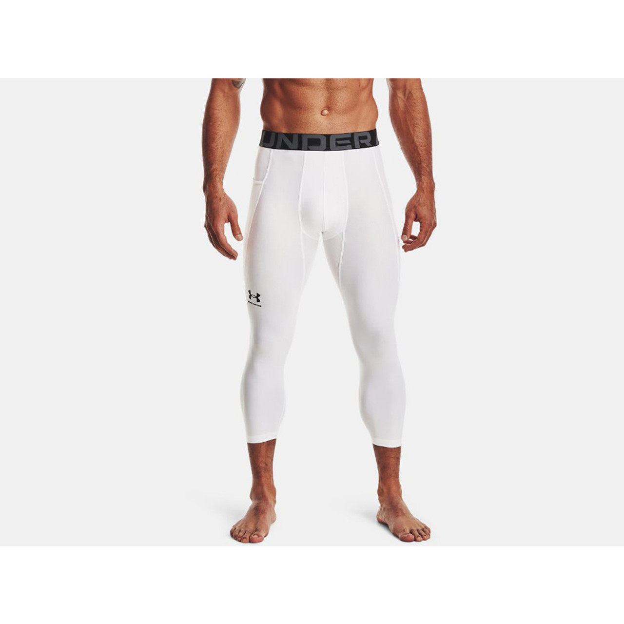 Under Armour Men's HeatGear Armour 3/4 Legging White