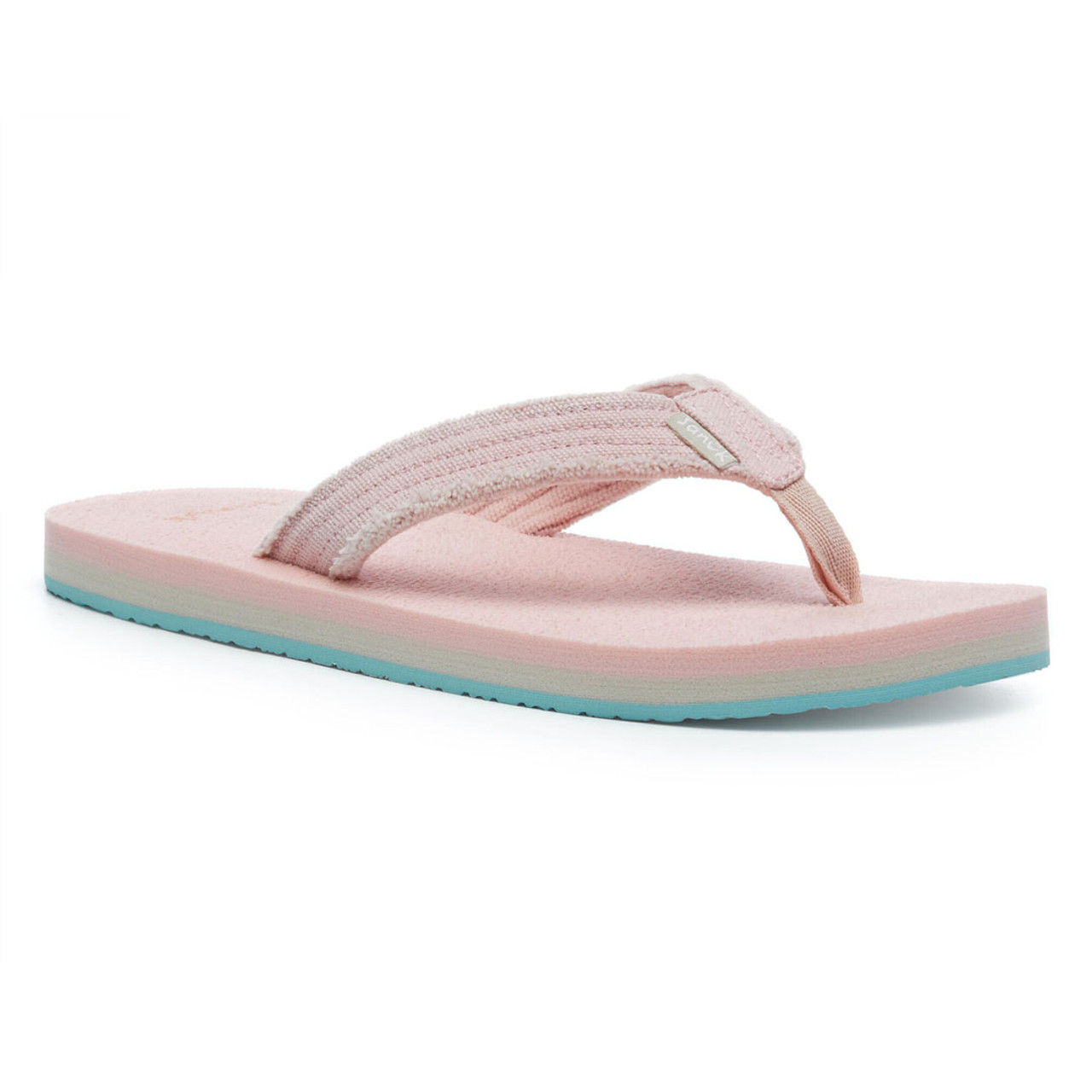 Sanuk Big Kids Fraidy Stacker Sandals Pink Salt TYLER S