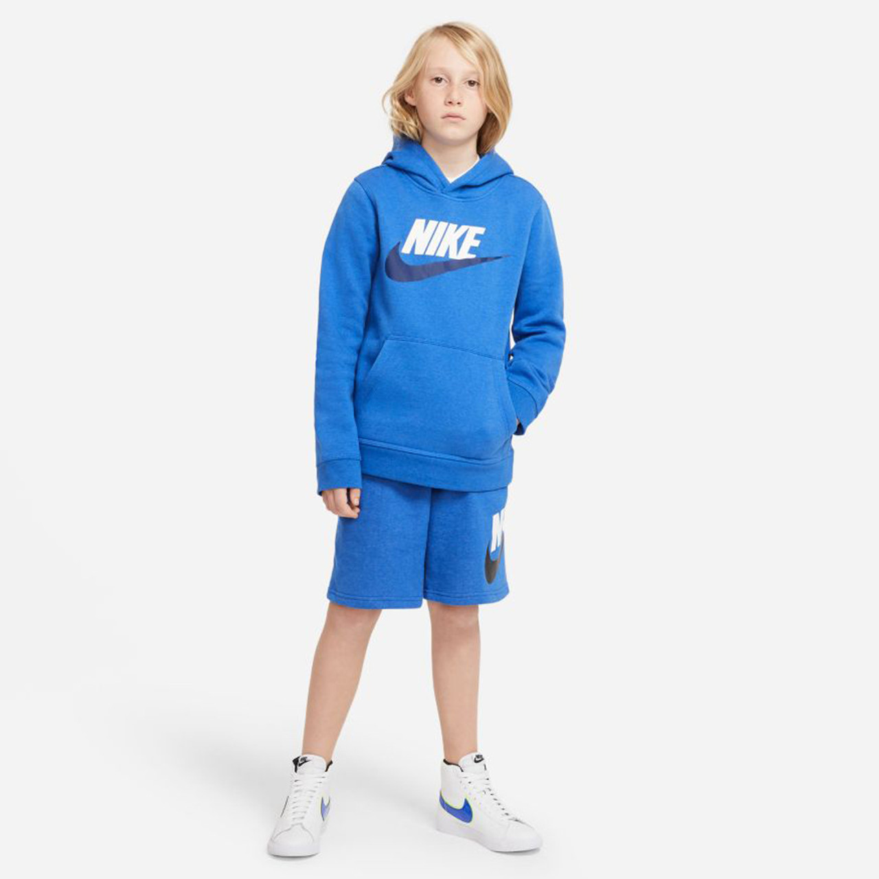 Nike Kids Sportswear Club Fleece Hoodie Game Royal Heather