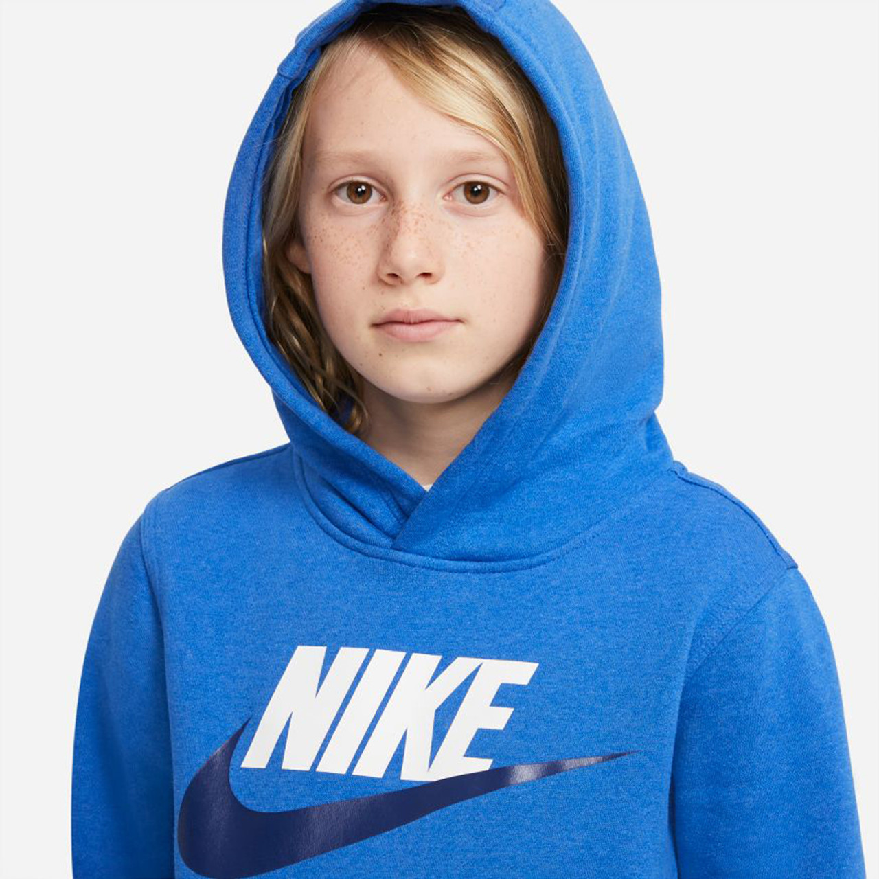 Nike Kids' Sportswear Club Fleece Hoodie - Game Royal Heather - TYLER'S