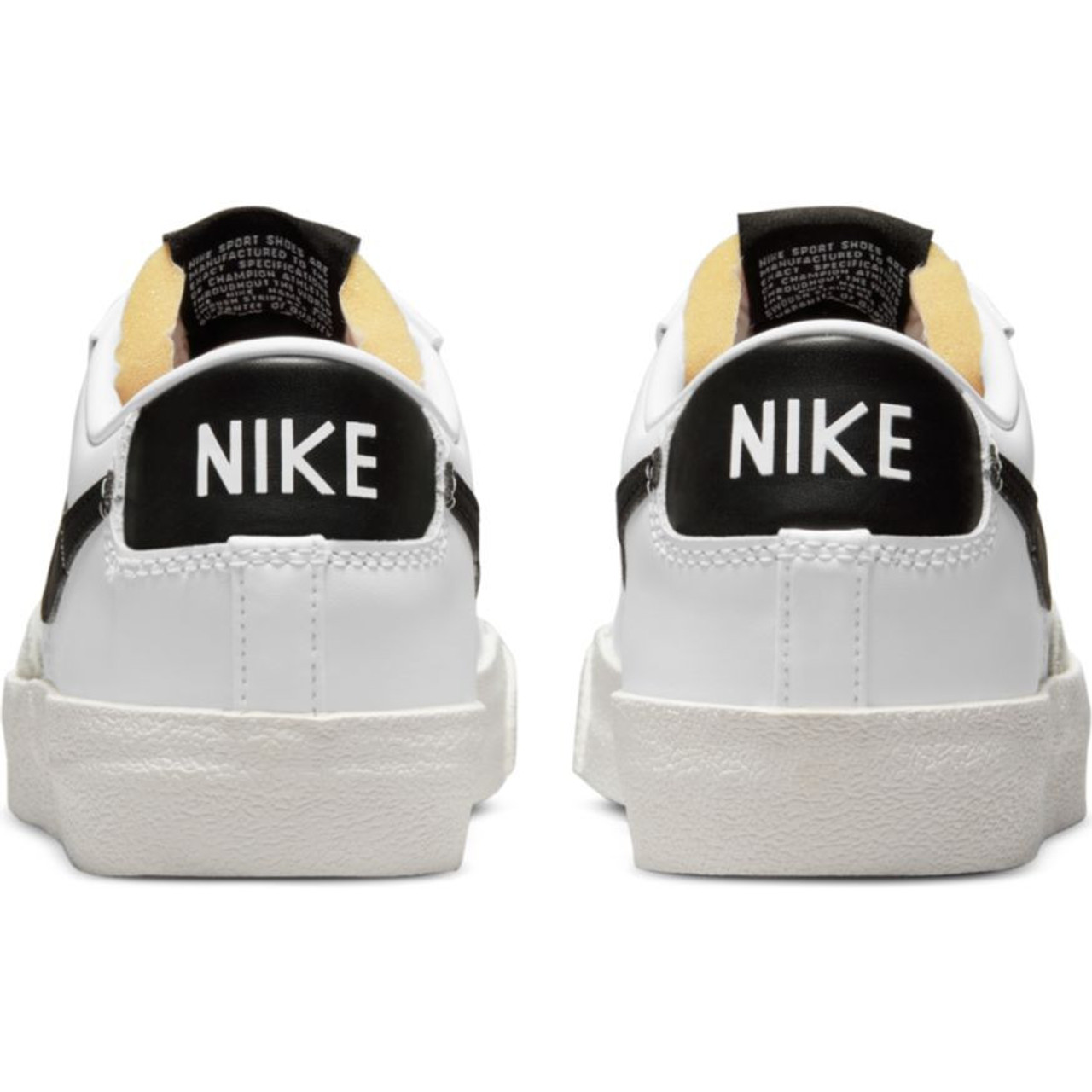 Nike Women's Blazer Low '77 Shoes - White-Black/ Sail - TYLER'S