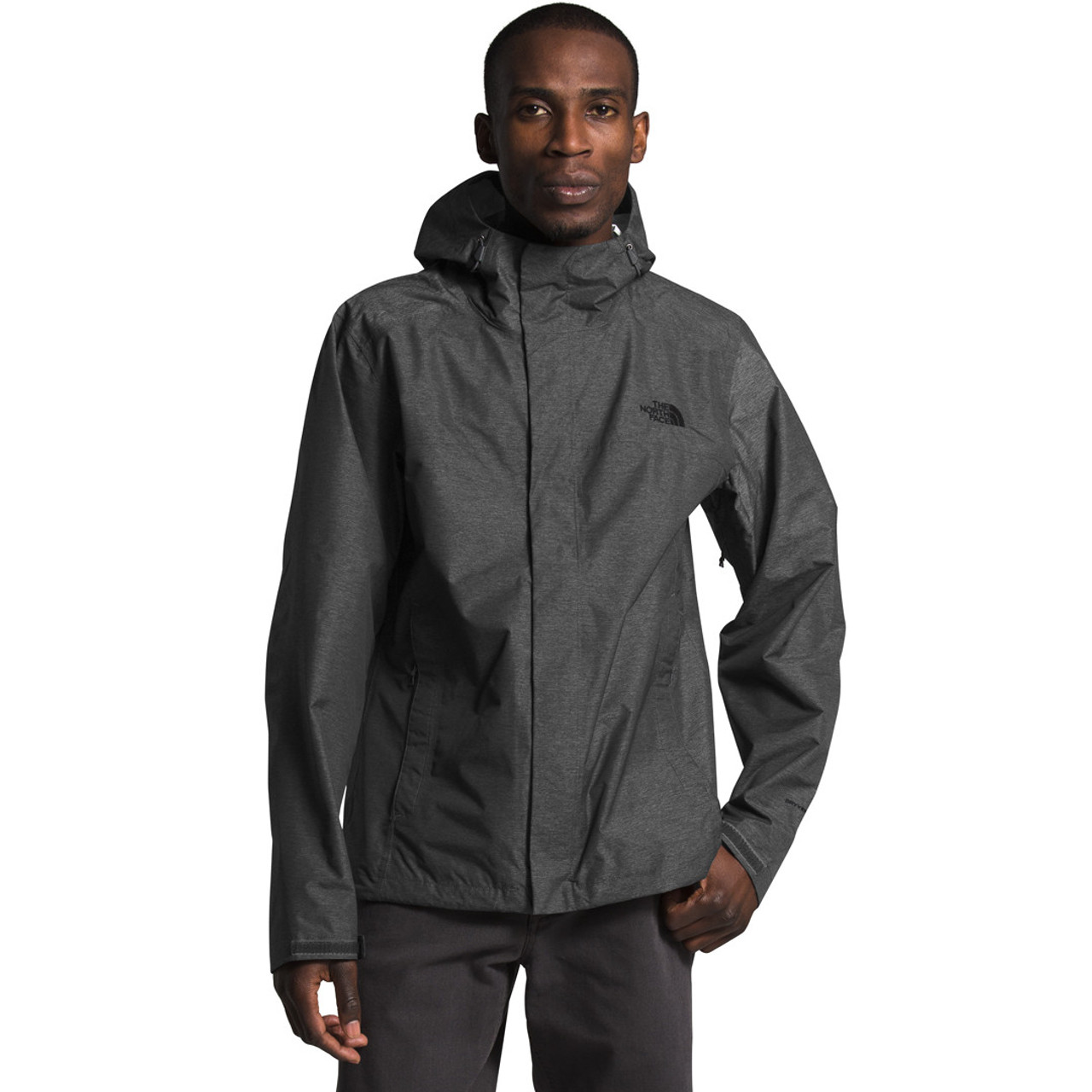 TNF Dark Grey Heather / TNF Black - panelled shirt jacket Toni