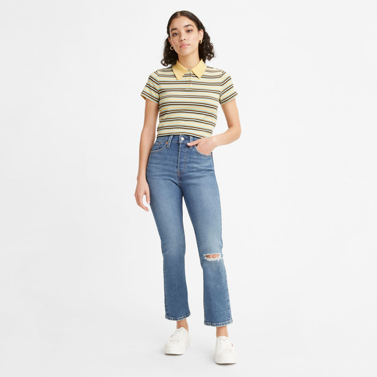 Bridge of Belflower - UA Meridian Heather Cropped Leggings - Levi's Women's  Wedgie Straight Fit Pair Jeans