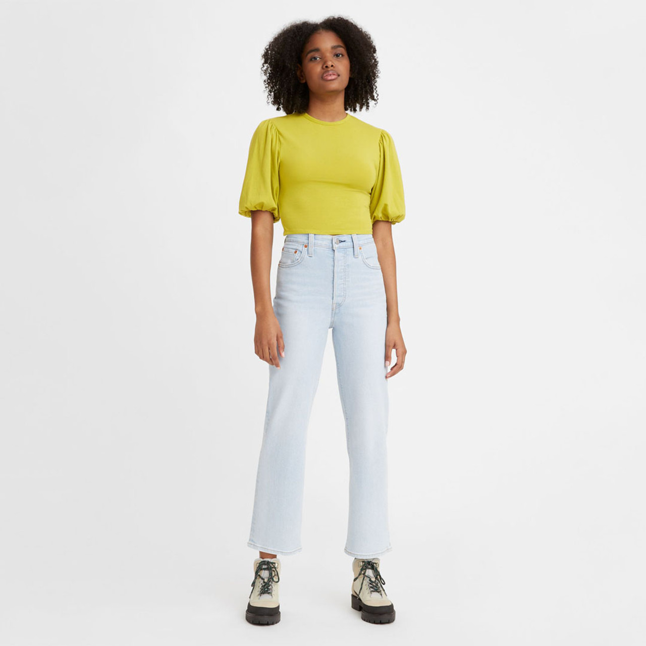 levi white ribcage jeans Cheap Sale - OFF 58%