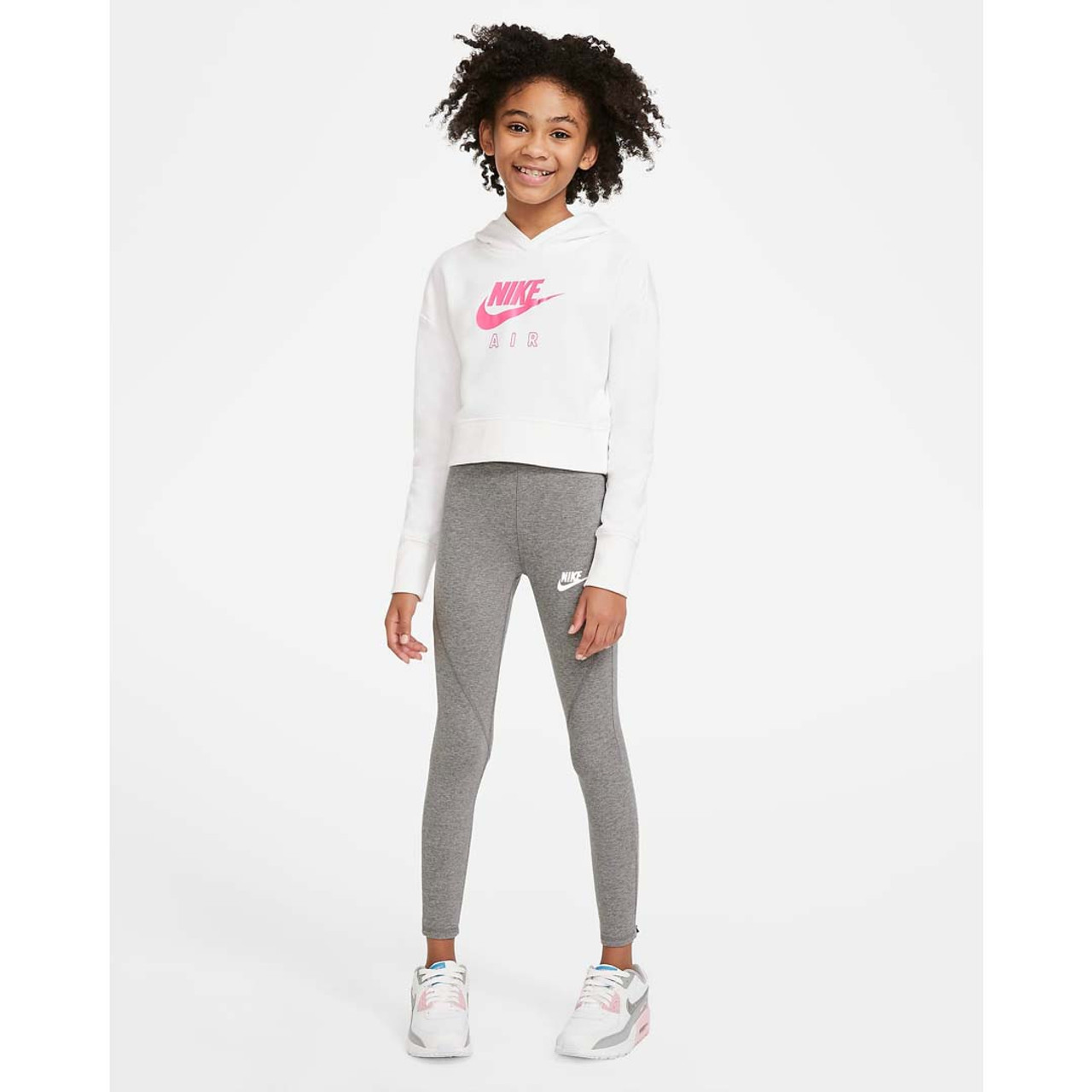 Nike Nike Sportswear Girls' High Waisted Leggings - Black/White