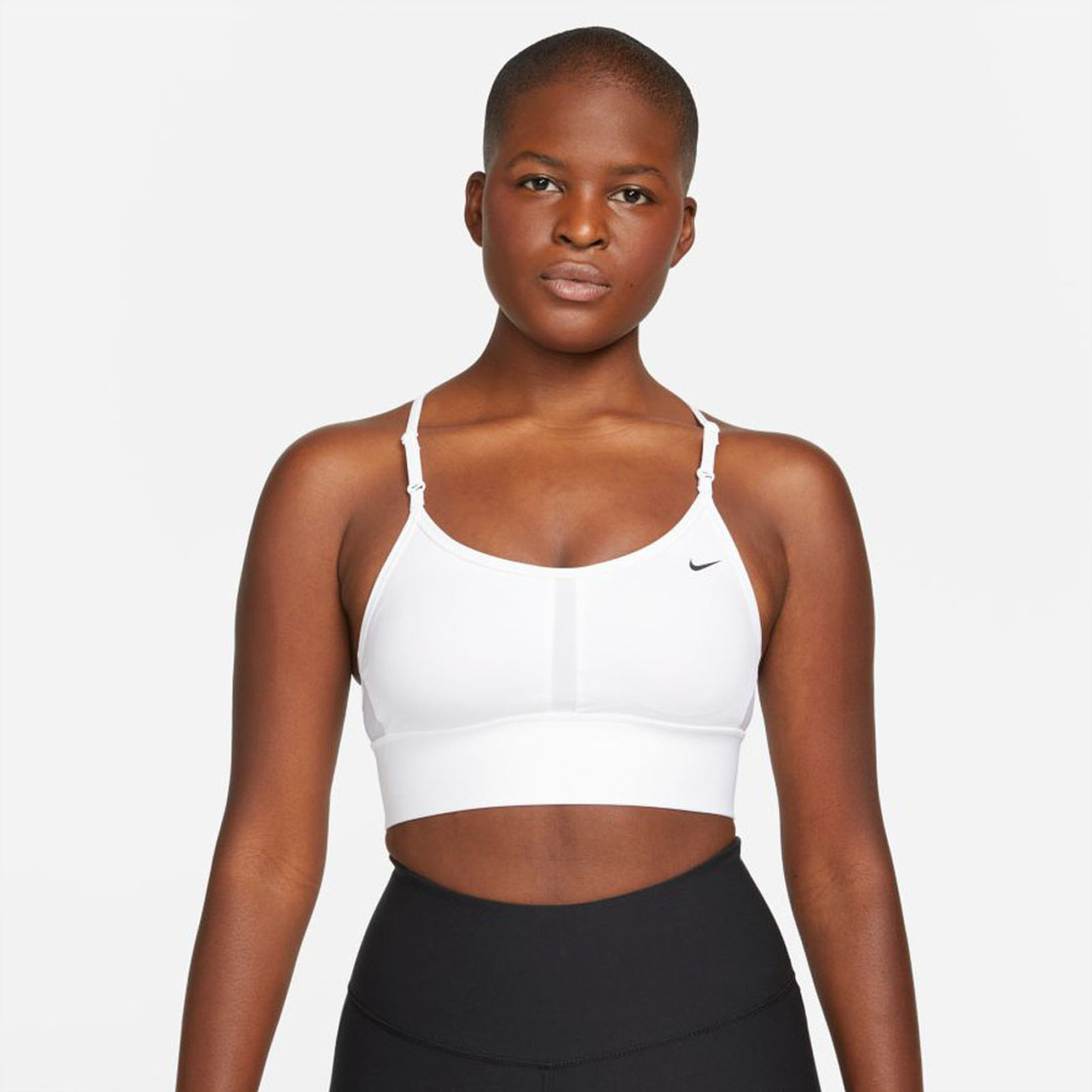 White nike shop indy sports bra