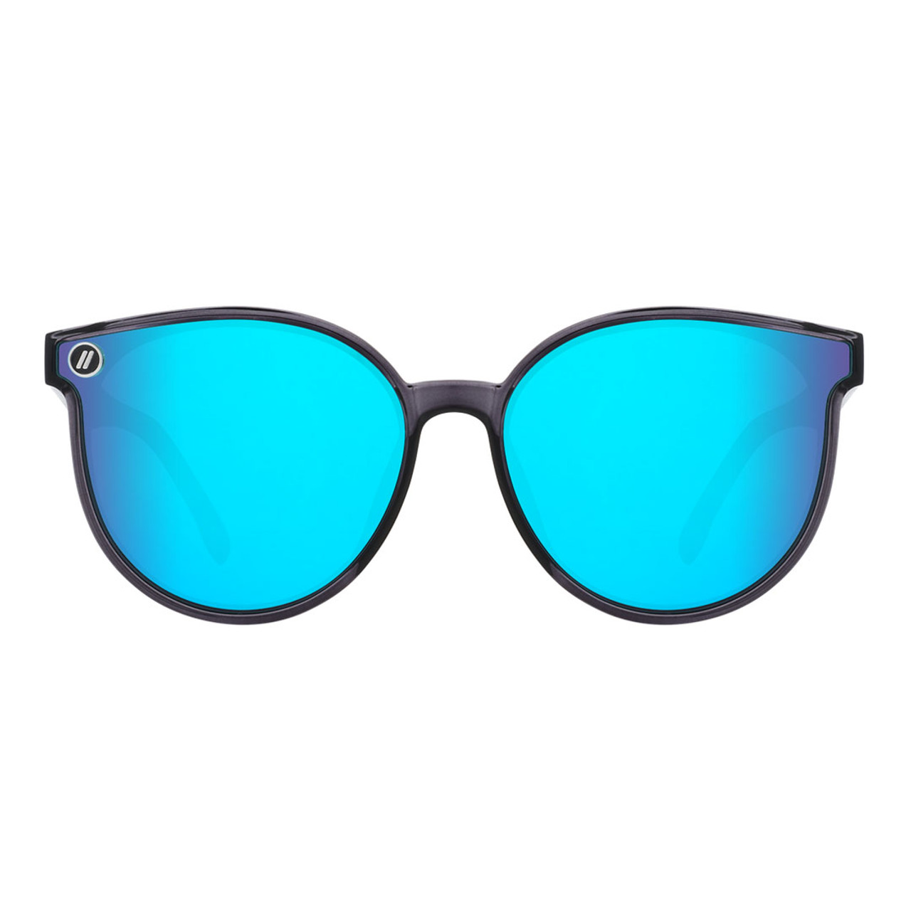 Stylish cat eye shaped tinted sunglasses for kids - sky blue & pink, 1