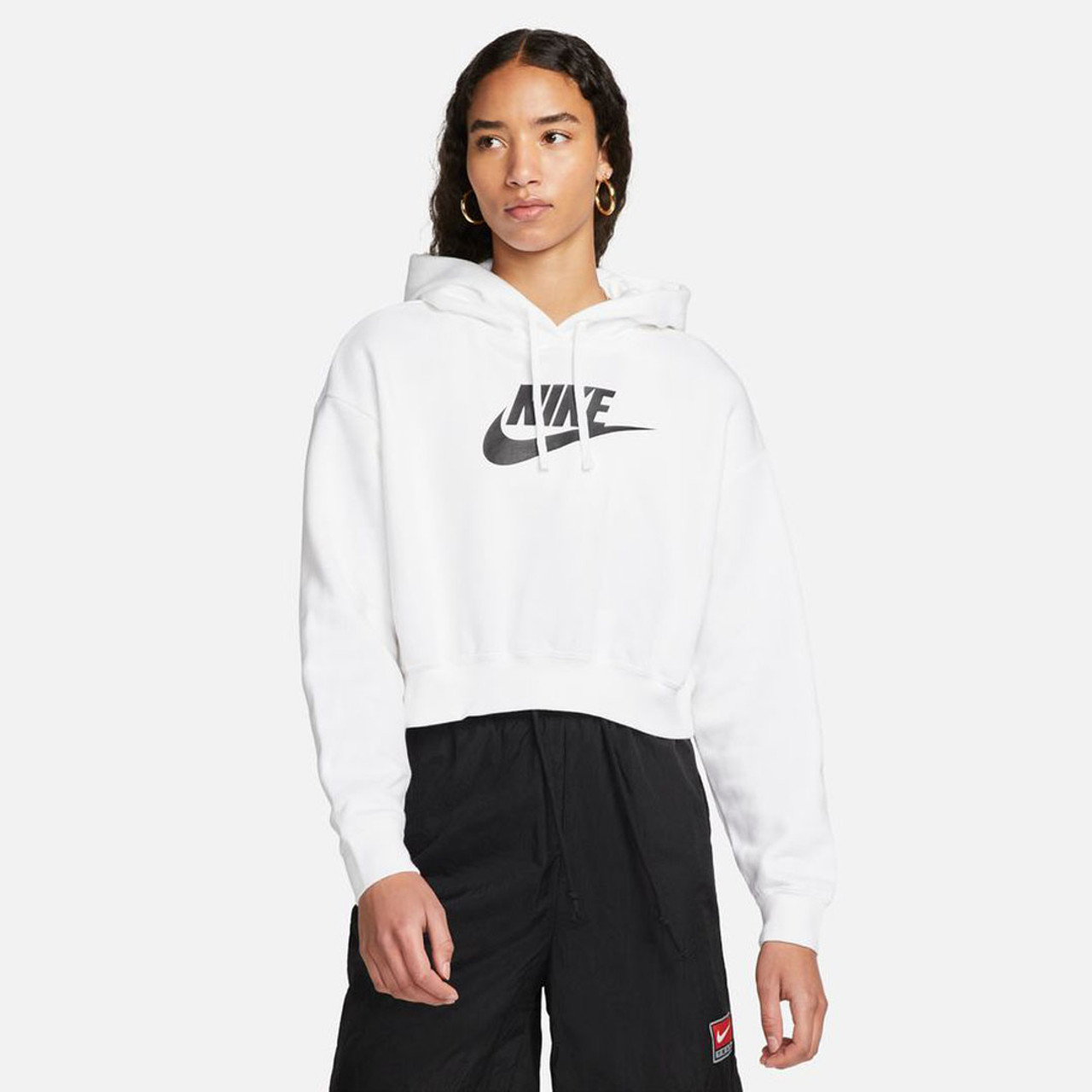 Women s Sportswear Club Fleece Oversized Crop Hoodie