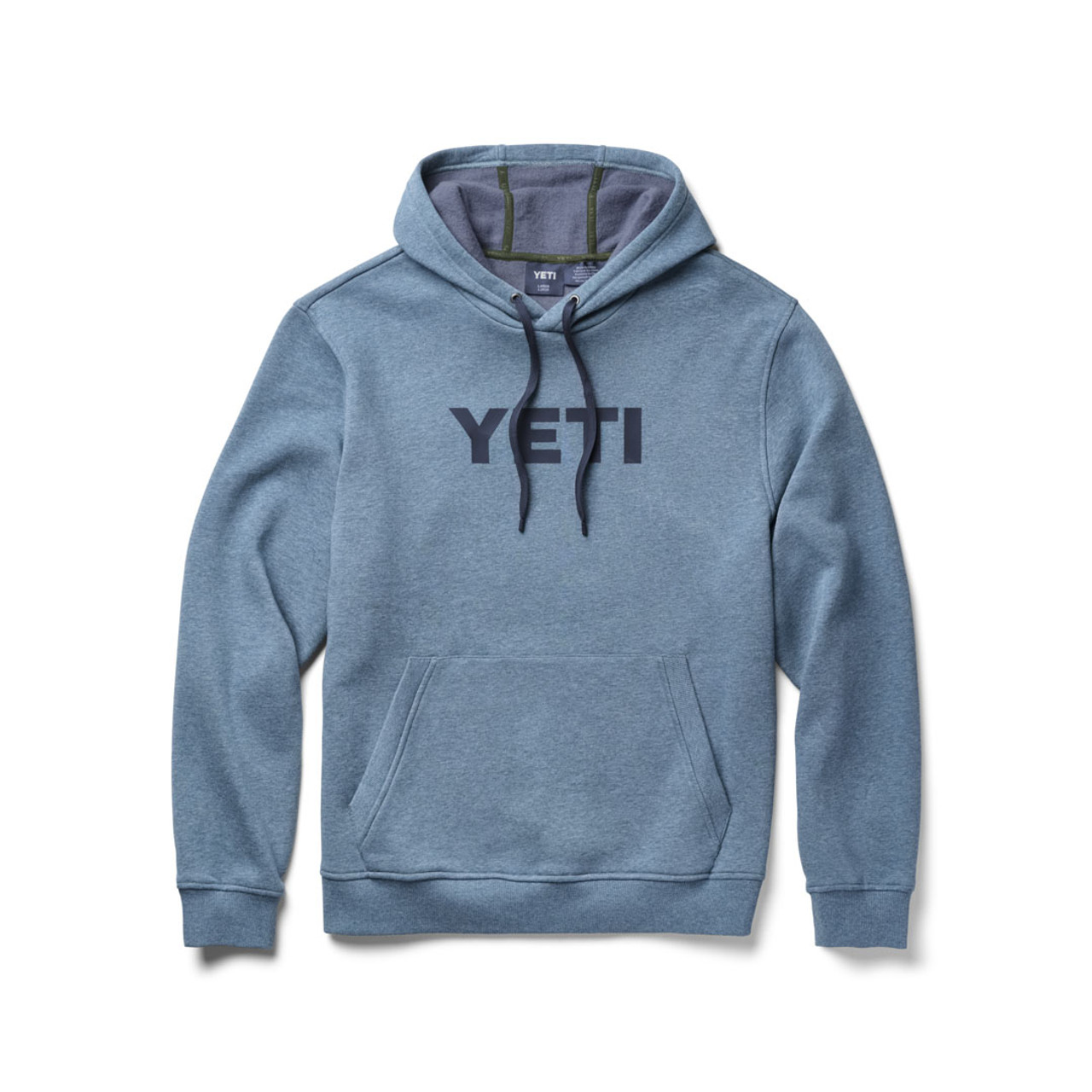 Yeti Brushed Fleece Logo Quarter Snap Pullover - Heather Gray