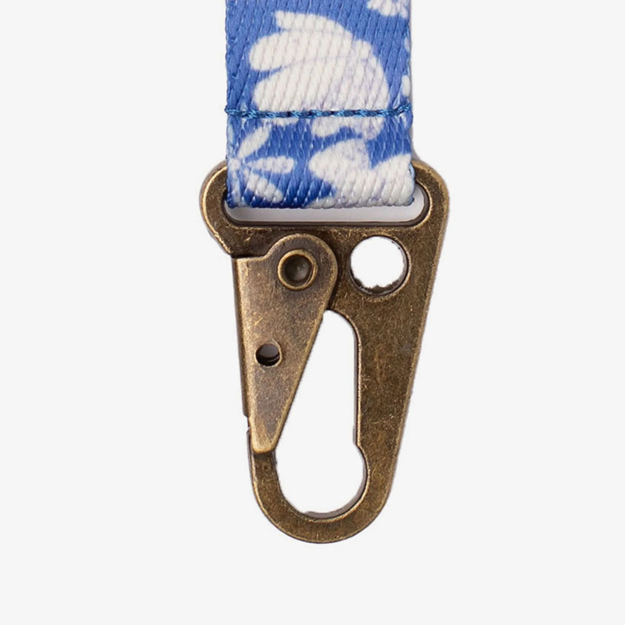 Thread Keychain Clip - Dusty Blue