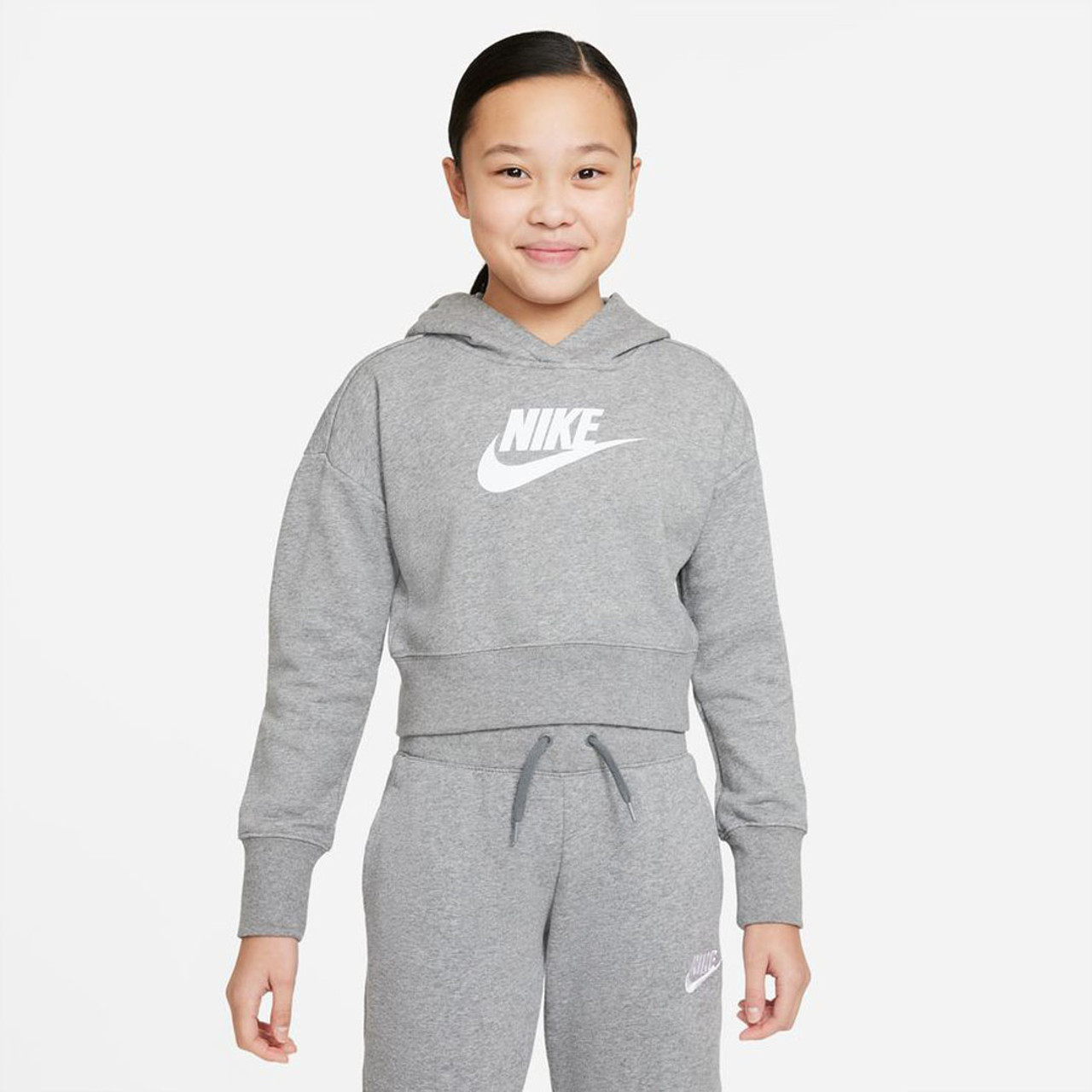 Girls Sportswear Club French Terry Cropped Hoodie