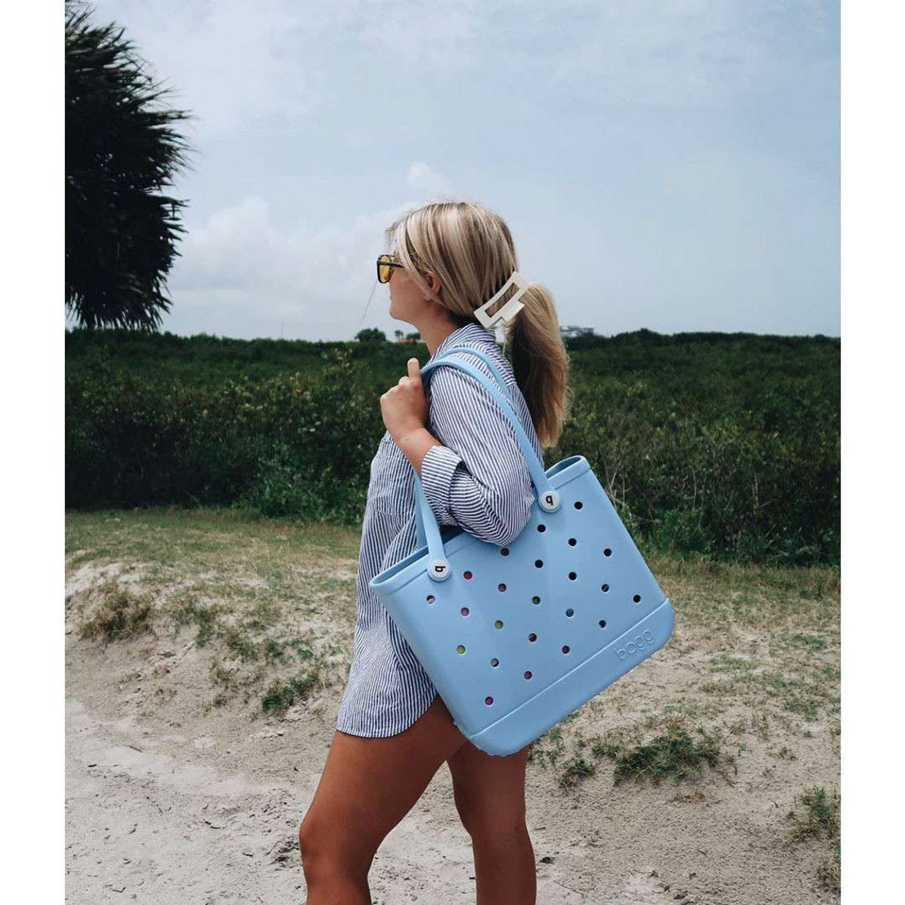 BOGG BAG, Bags, Large Bogg Bag In Carolina Blue Light Blue New Original  Tote Two Small Inserts