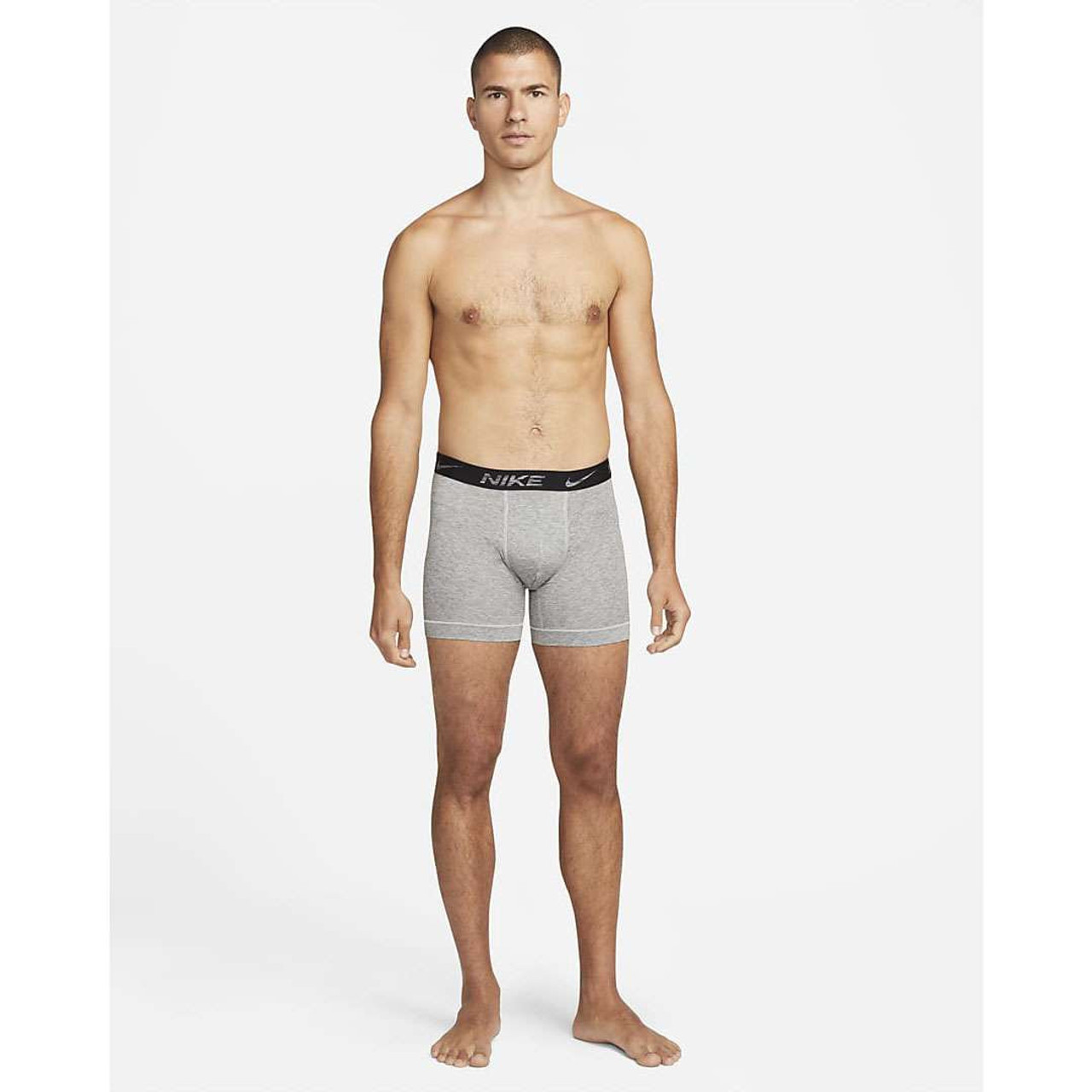 Nike 2Pk Dri Fit Relux Mens Active Underwears Size XL, Color: Grey