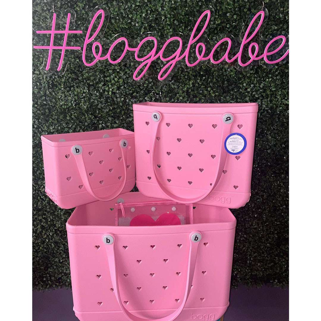 Bogg hot pink cosmetic bag