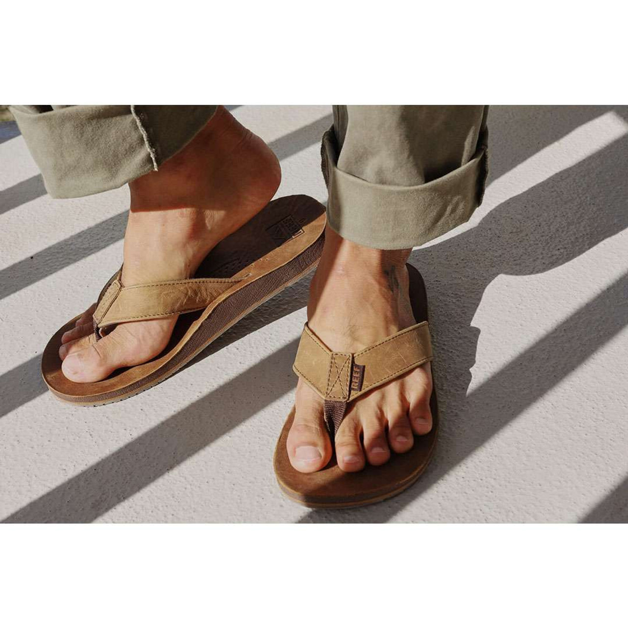 Reef Reef Men s Drift Classic Leather Flip Flops 69.99 TYLER S