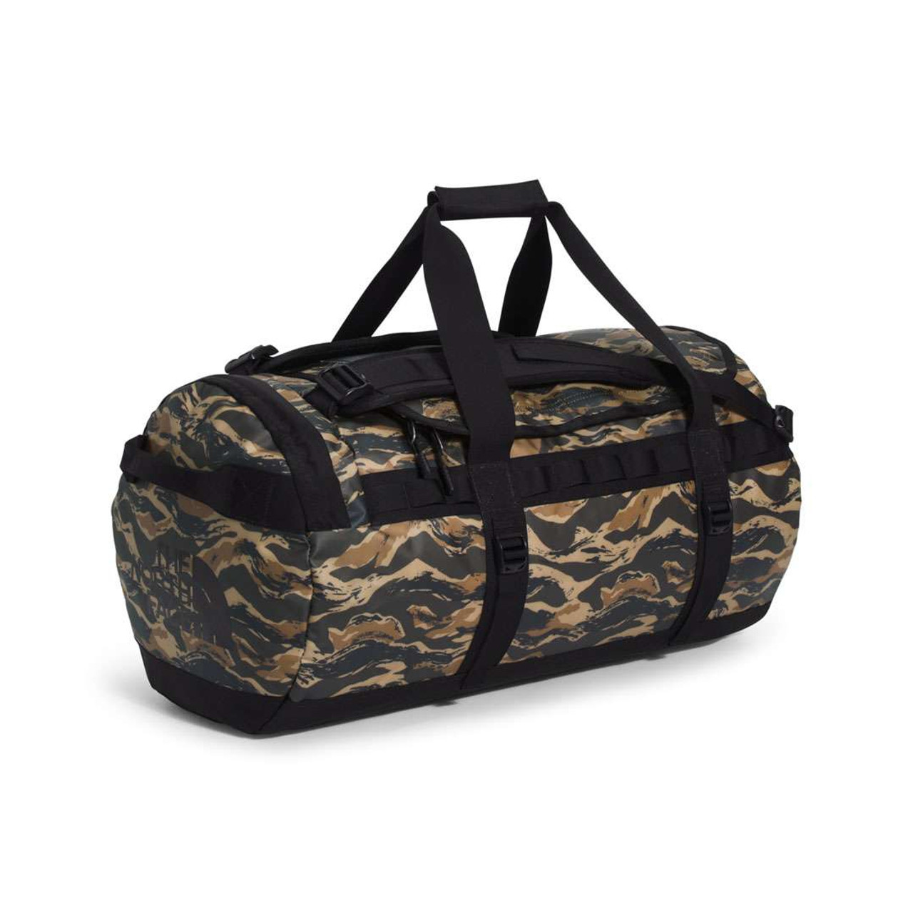 The North Face Base Camp Duffel Bag Camo Kelp Tan - 71L Backpack