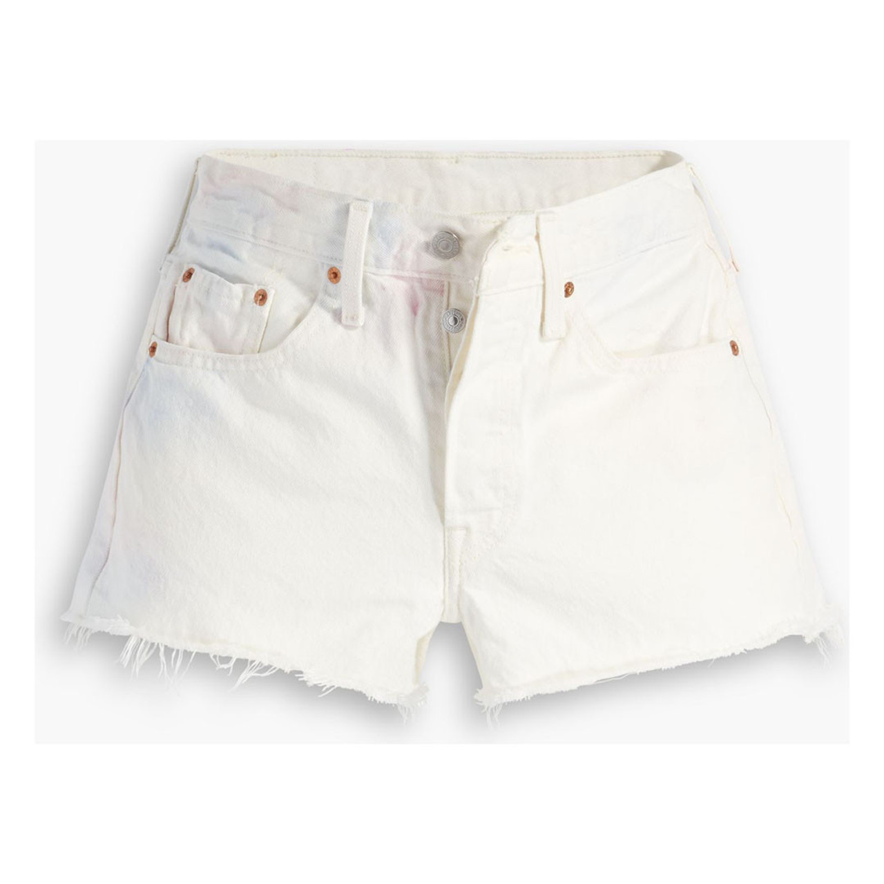 Levi's Women's 501 Original Denim Shorts - White Tie Dye