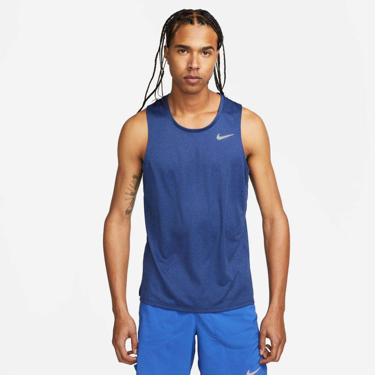caliente intermitente sociedad Nike Men's Dri-FIT Miler Running Tank