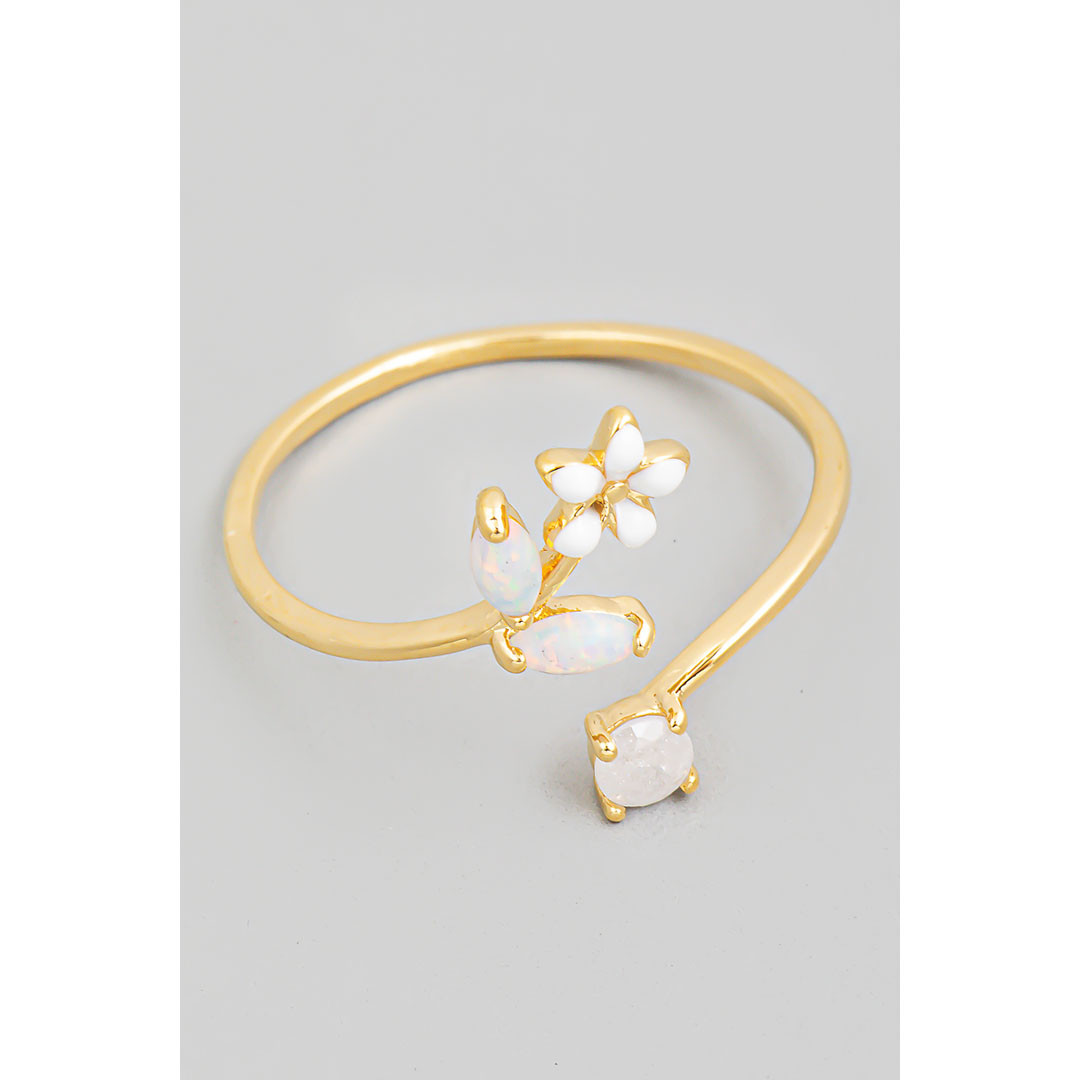 Fame Open Flower Vine Twist Ring | TYLER'S