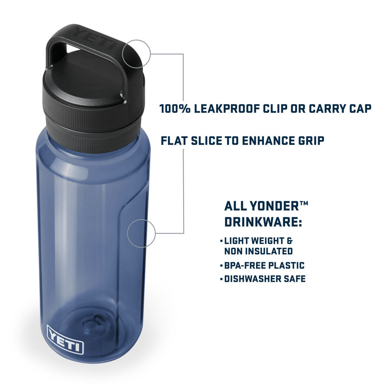 バーベキュー・調理用品 YETI WATER BOTTLE 25oz 750ml YETI Yonder 25oz Water Bottle