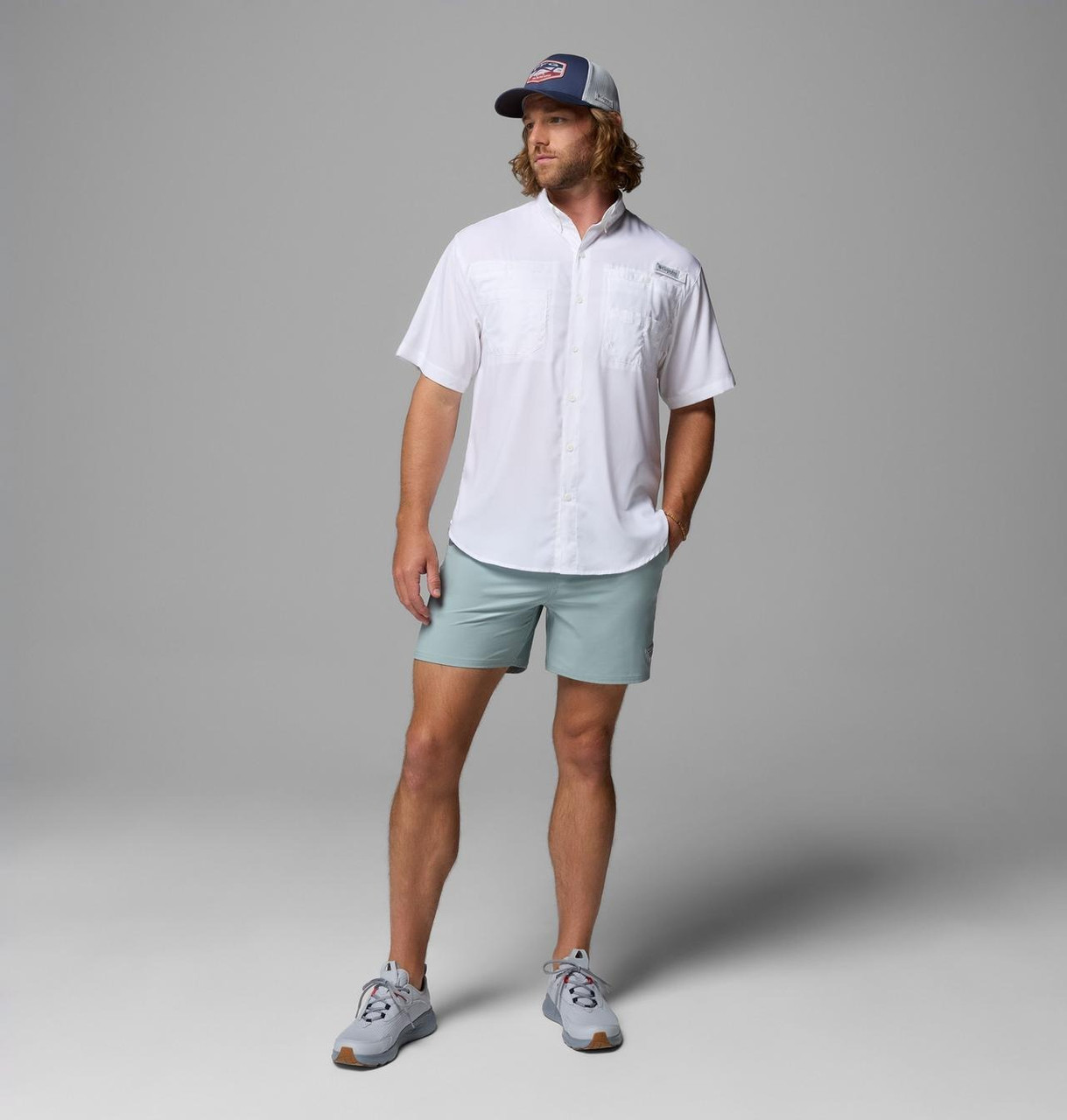 Vêtement Randonnée Coton Columbia Rapid Rivers II Chemise Manches Courtes Homme - Carreaux, Coton Stretch, Confortable Chemise Stretch Confort