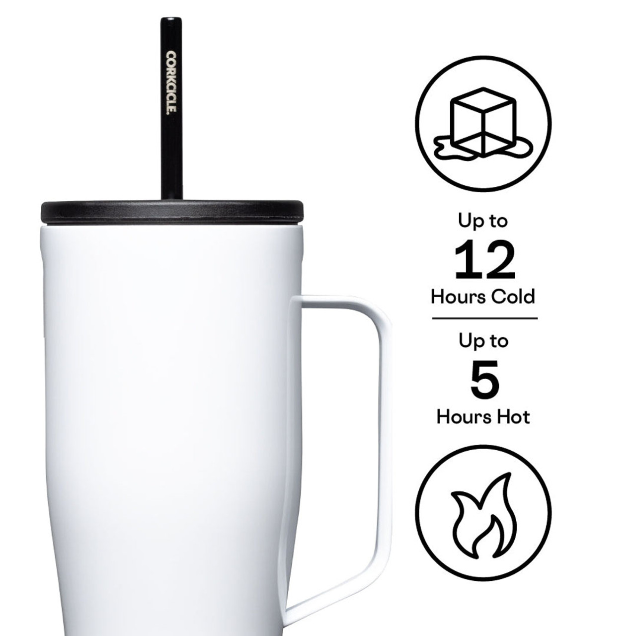 Stainless Steel Prismatic Tumbler With Straw