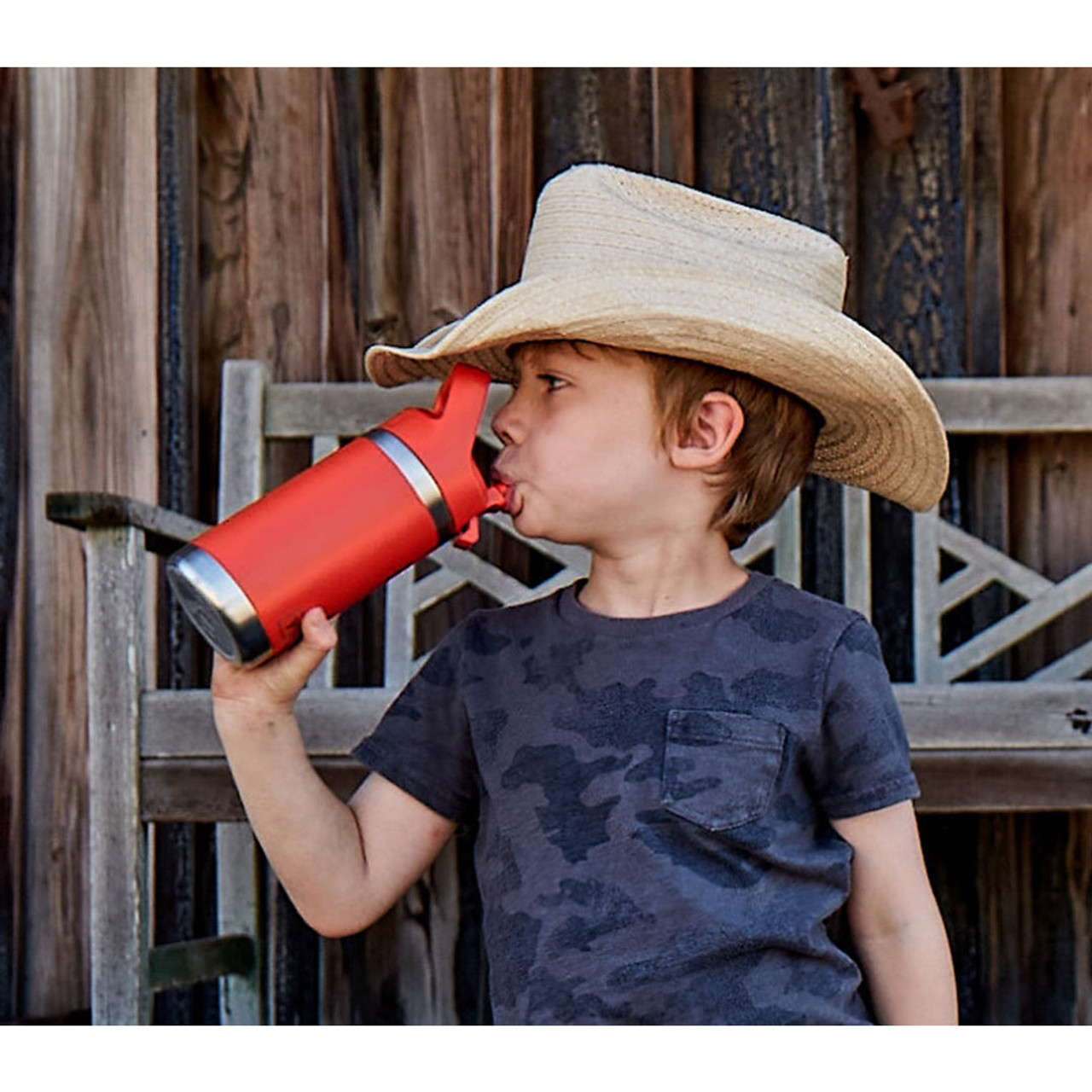 Yeti Rambler Jr 12 Oz 355 mL Kids Water Bottle with Straw Cap 3 W x 8.4 H  Pink