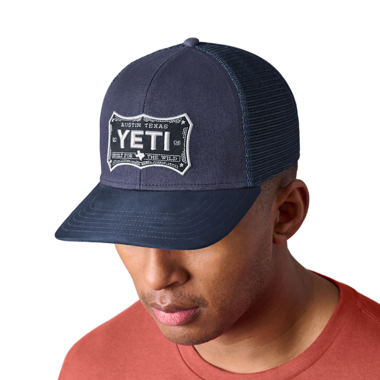YETI Buckle Faux Suede Brim Mid Pro Trucker Hat
