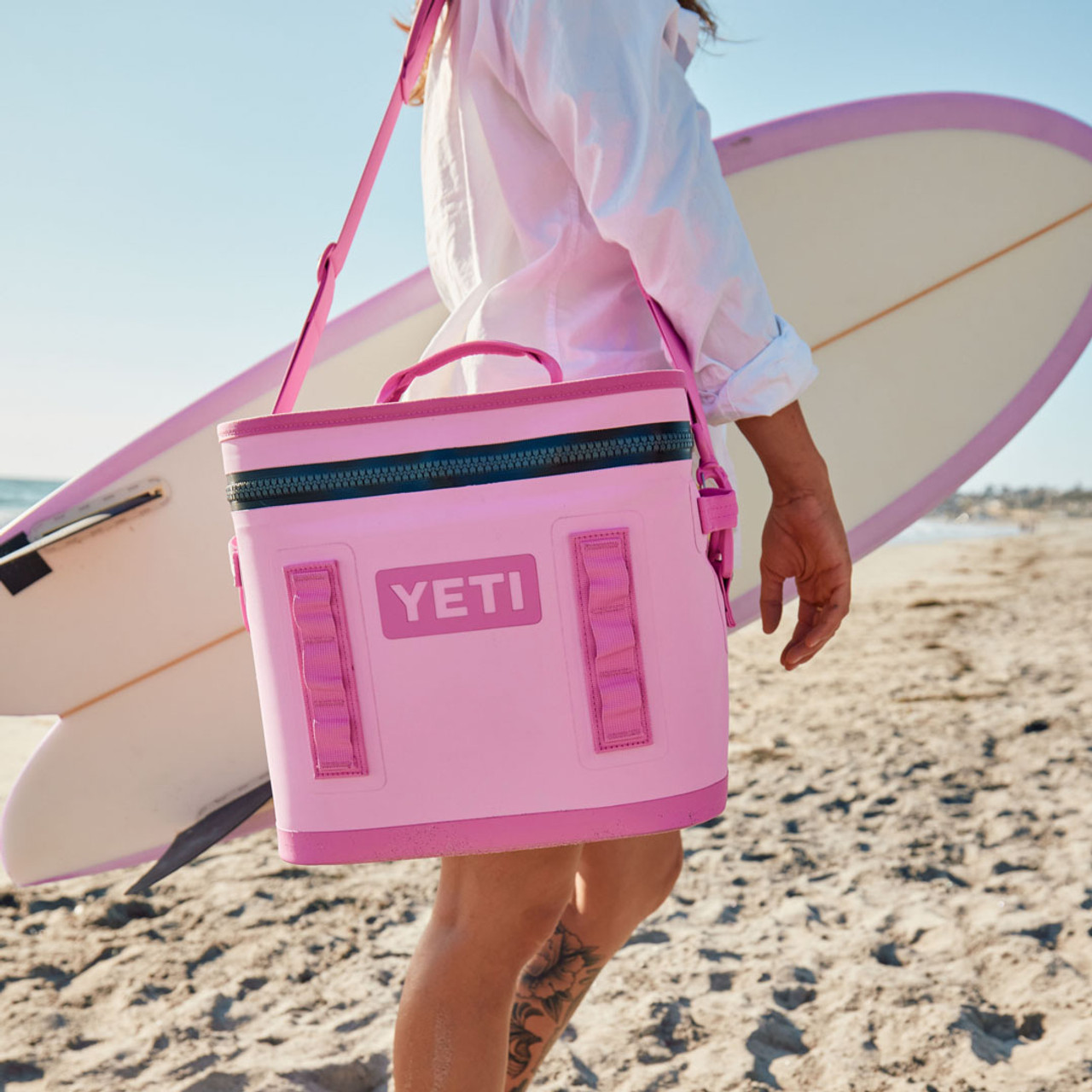 Yeti Hopper Flip 12 Cooler Limited Edition Harbor Pink Breast