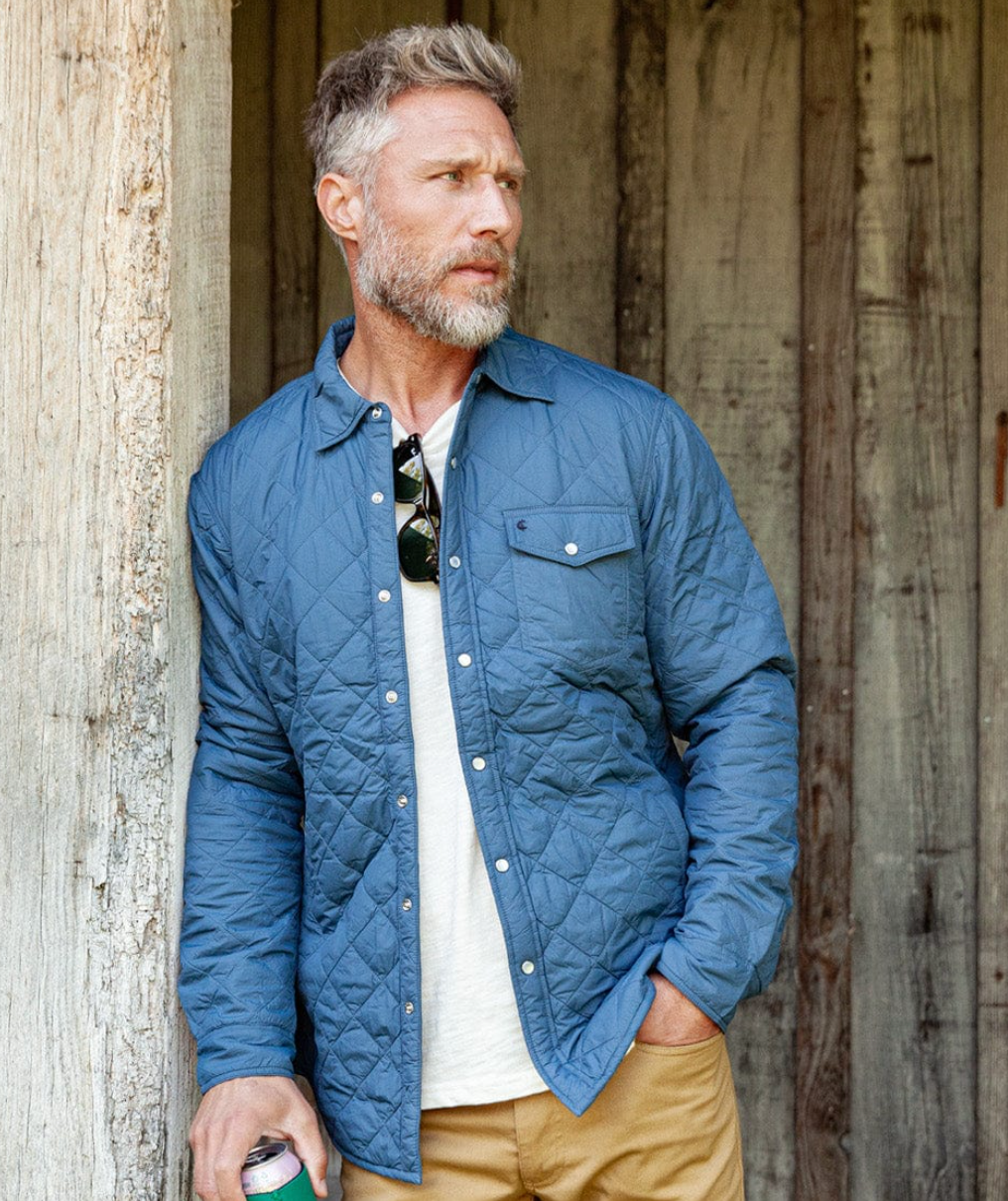 NOTHING WRITTEN William cricket ジャケット Criquet Men's Quilted Shacket | TYLER'S