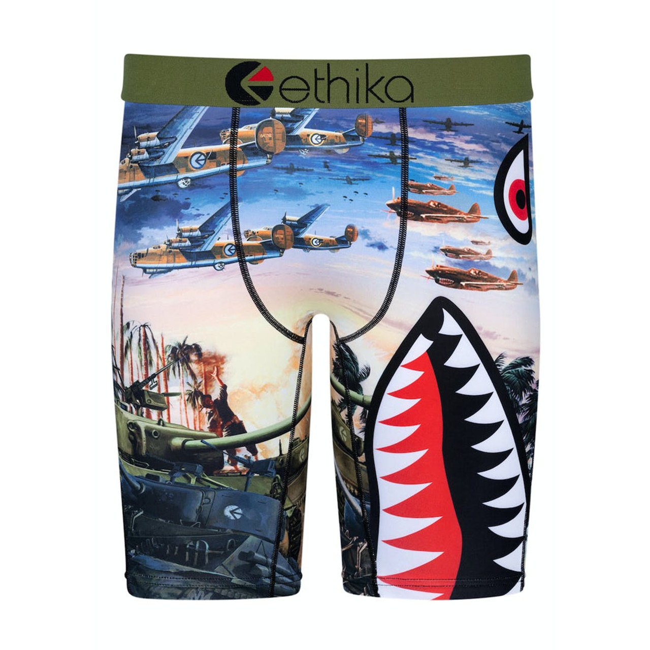 Ethika Boys' Bomber Camo Tone Boxer Briefs