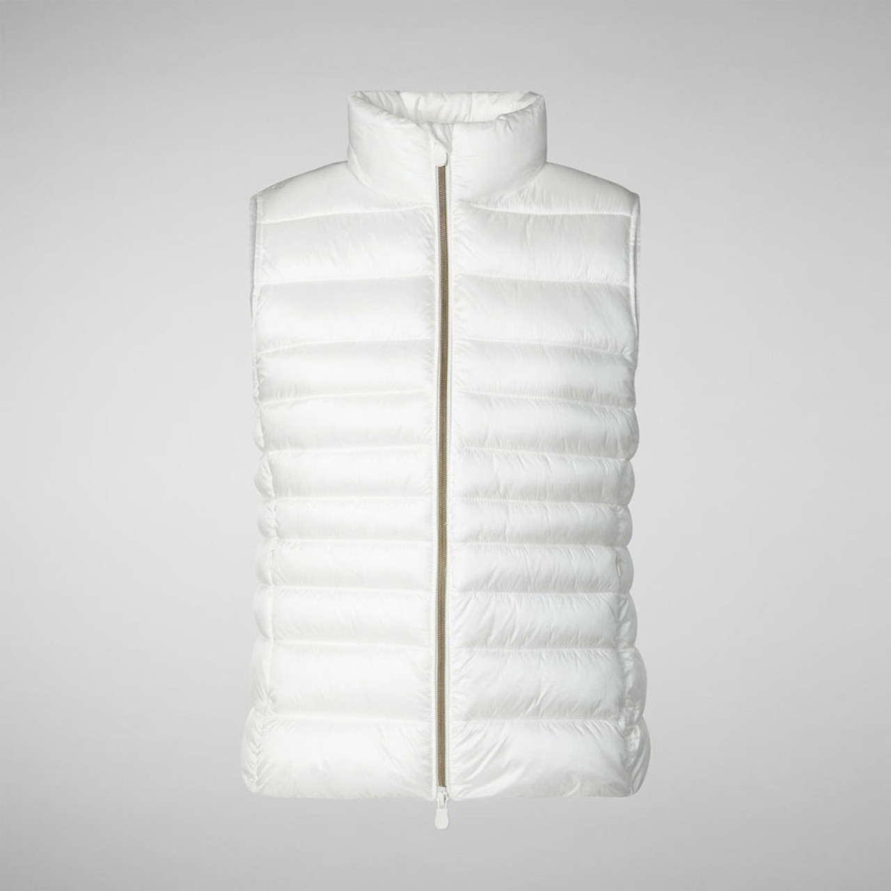 ベスト・ジレ SAVE THE DUCK Women Vests D85310W IRIS2000000 White Save The Duck Women's Lynn Puffer Vest | TYLER'S
