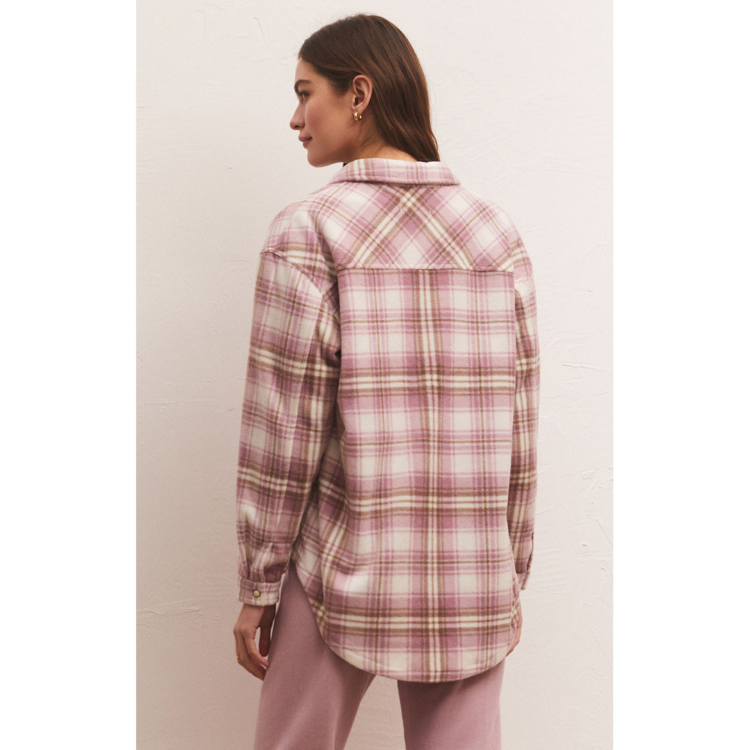 Z Supply Women's Hiker Plaid Fleece Jacket