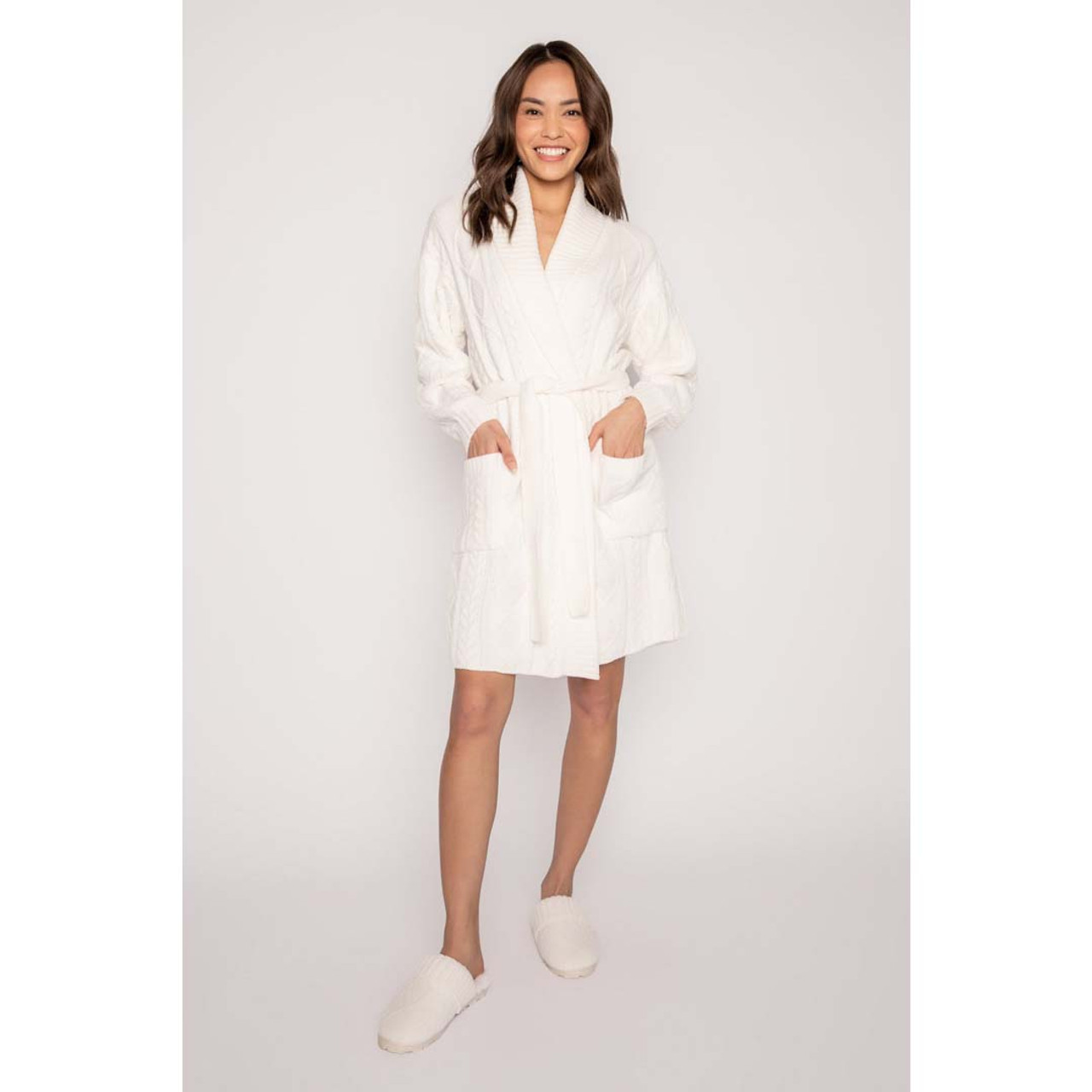 PJ Salvage Women's Cable Knit Robe