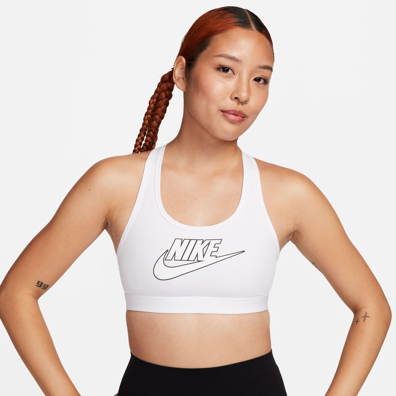 Nike Swoosh Medium-Support Women's Padded Longline Sports Bra. Nike MY