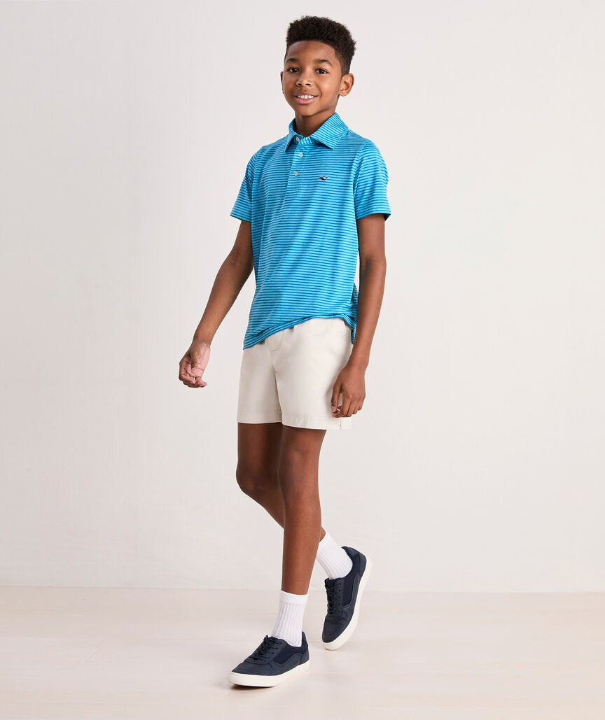Vineyards Vines Boys' Bradley Stripe Sankaty Polo | TYLER'S