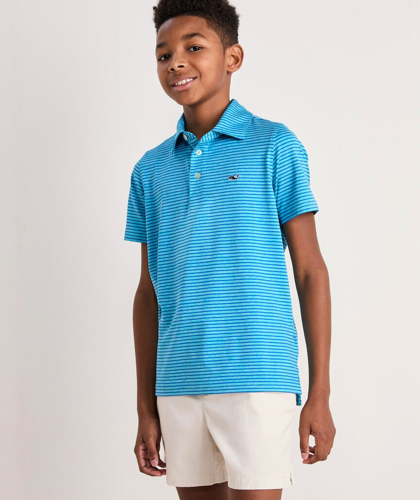 Vineyards Vines Boys' Bradley Stripe Sankaty Polo | TYLER'S