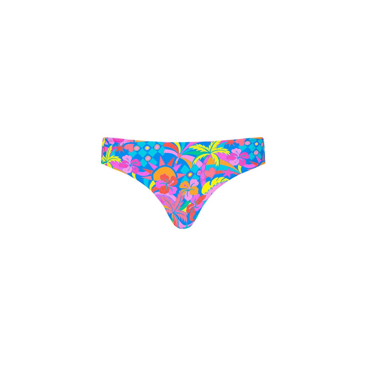 Minimal Full Coverage Bikini Bottoms - Ocean Blue Ribbed –Kulani