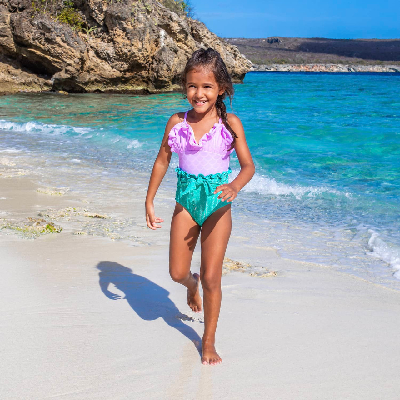 Shade Critters Toddler Girls' Mermaid One Piece Swimsuit TYLER'S