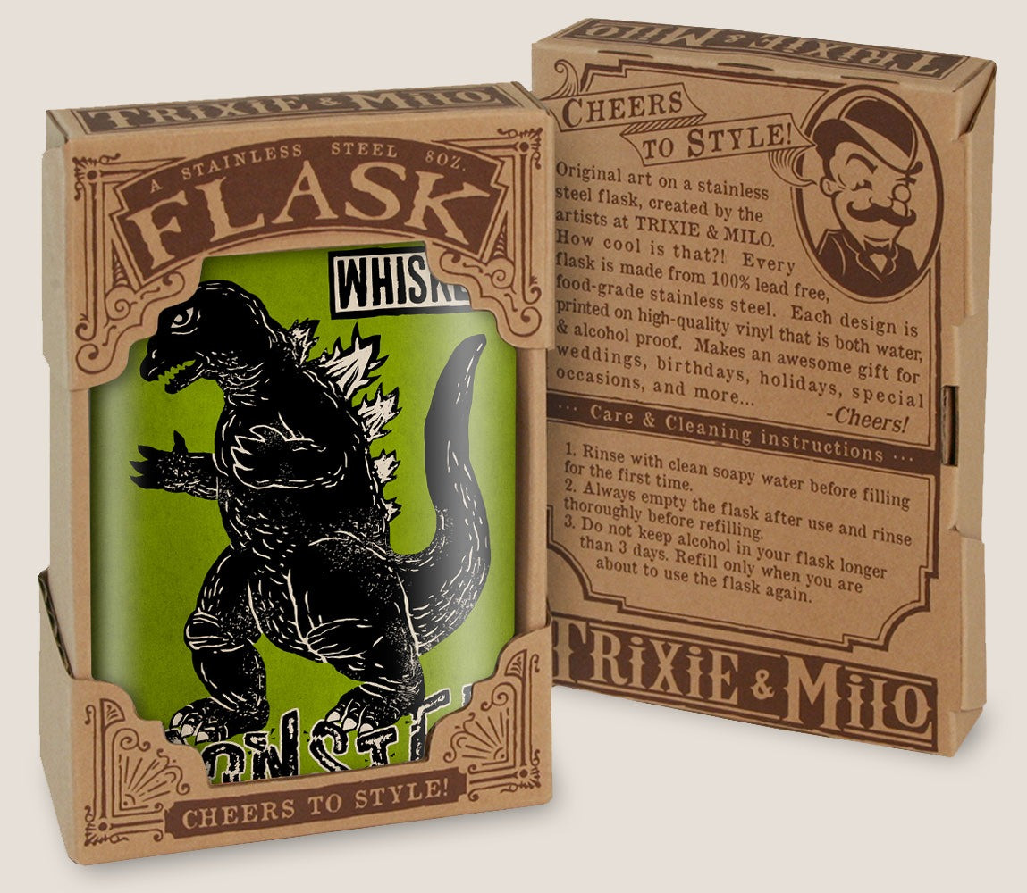 Trixie & Milo Whiskey Monster Flask - Thumbnail 2