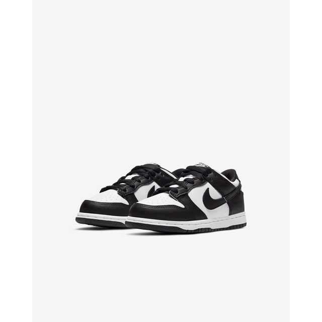 low dunks black and white youth