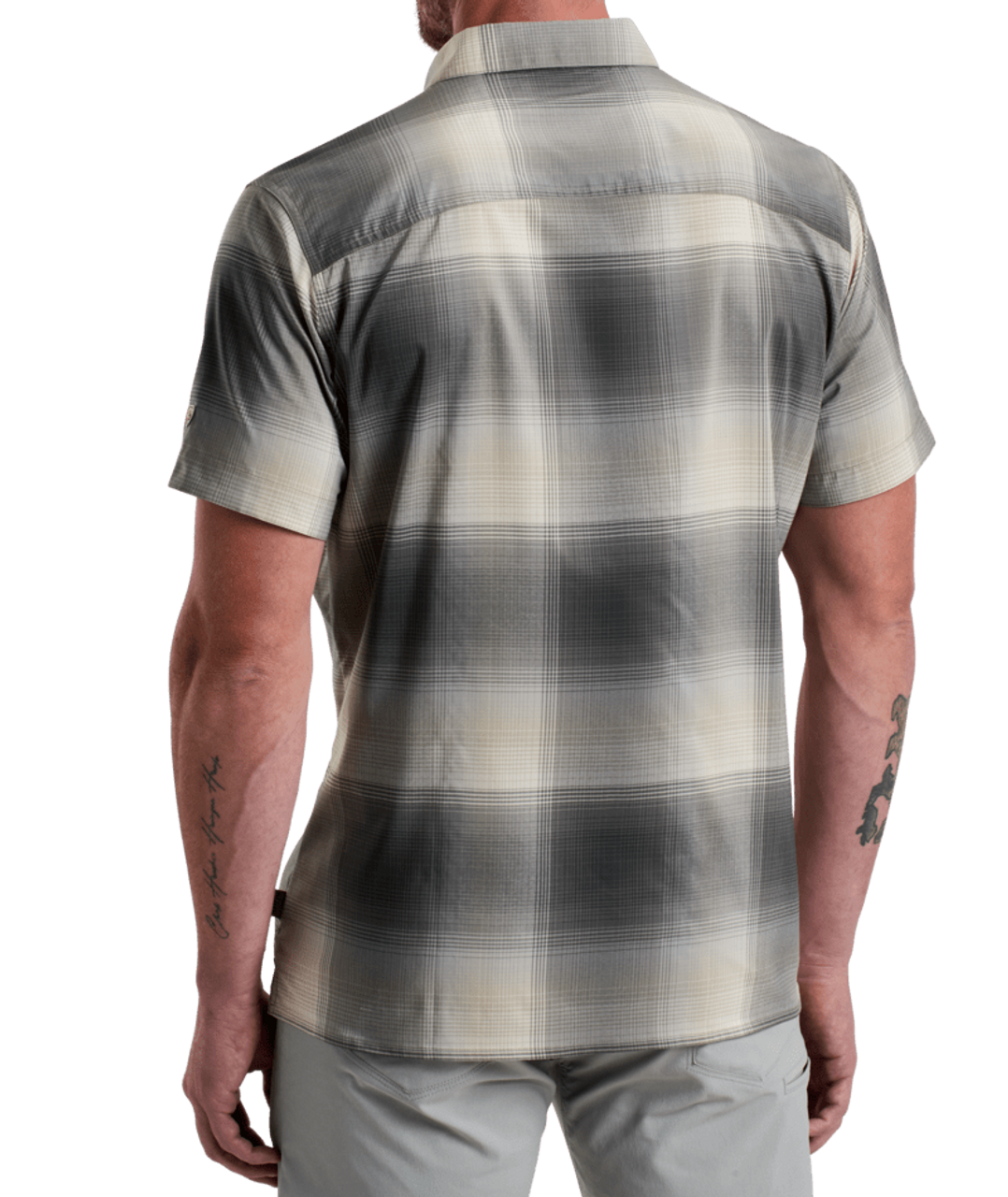 【KOOLOSET】Seullo see-through check short sleeve shirt KOOLOSET】Seullo see-through check short sleeve shirt