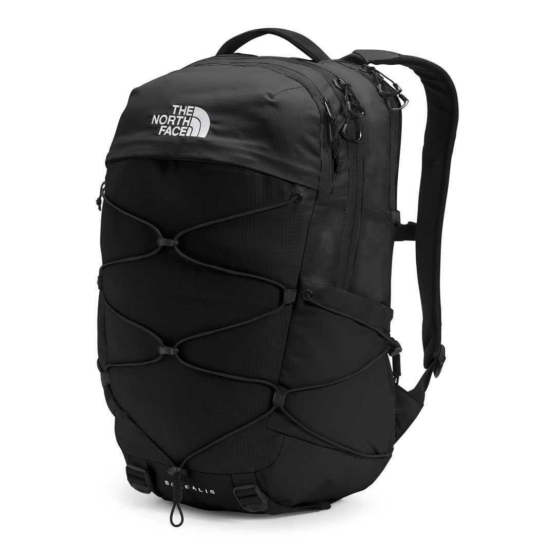 black and gold borealis north face backpack The Commuter Laptop Backpack, Blk/Blk-NPF, OSFA It has a padded sleeve for a 16 laptop Summit Gold North Face Borealis